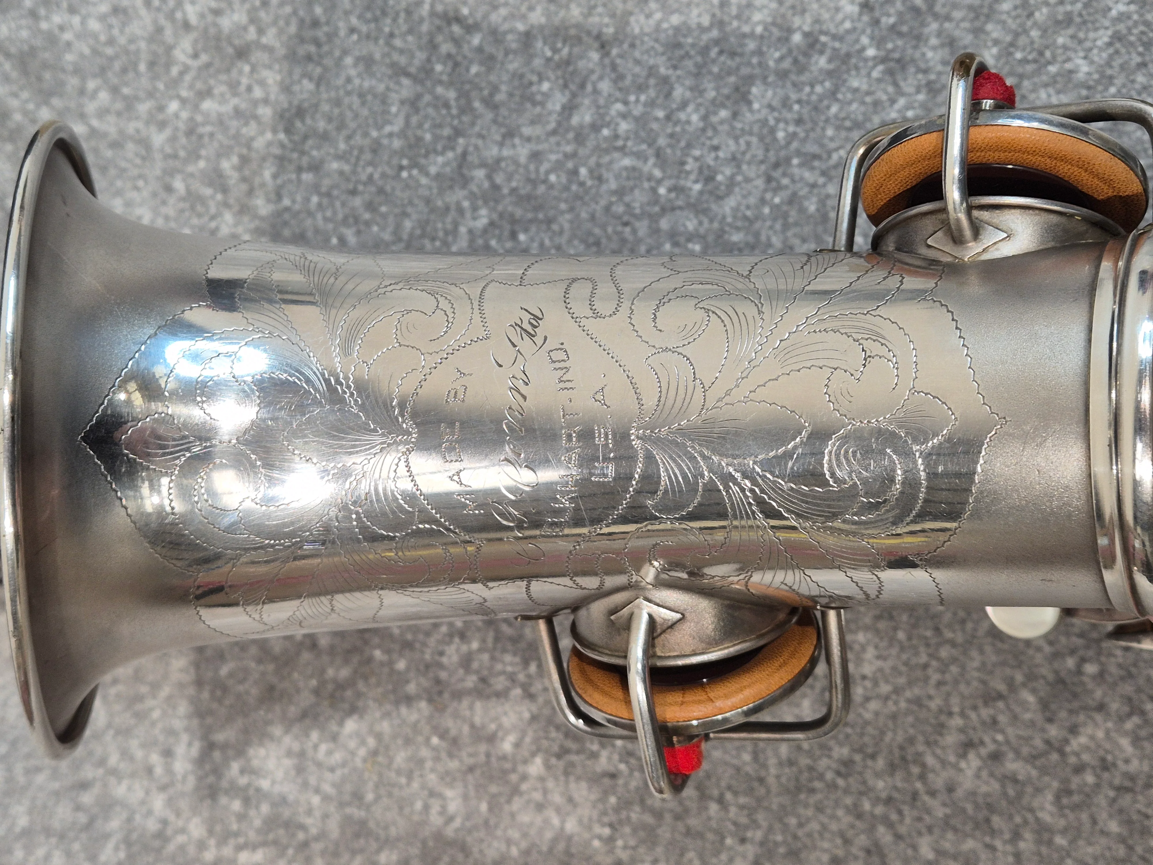 Conn Elkhart Low Pitch Alto Saxophone and Hard Case Made in USA Serial: M219921 - Image 10