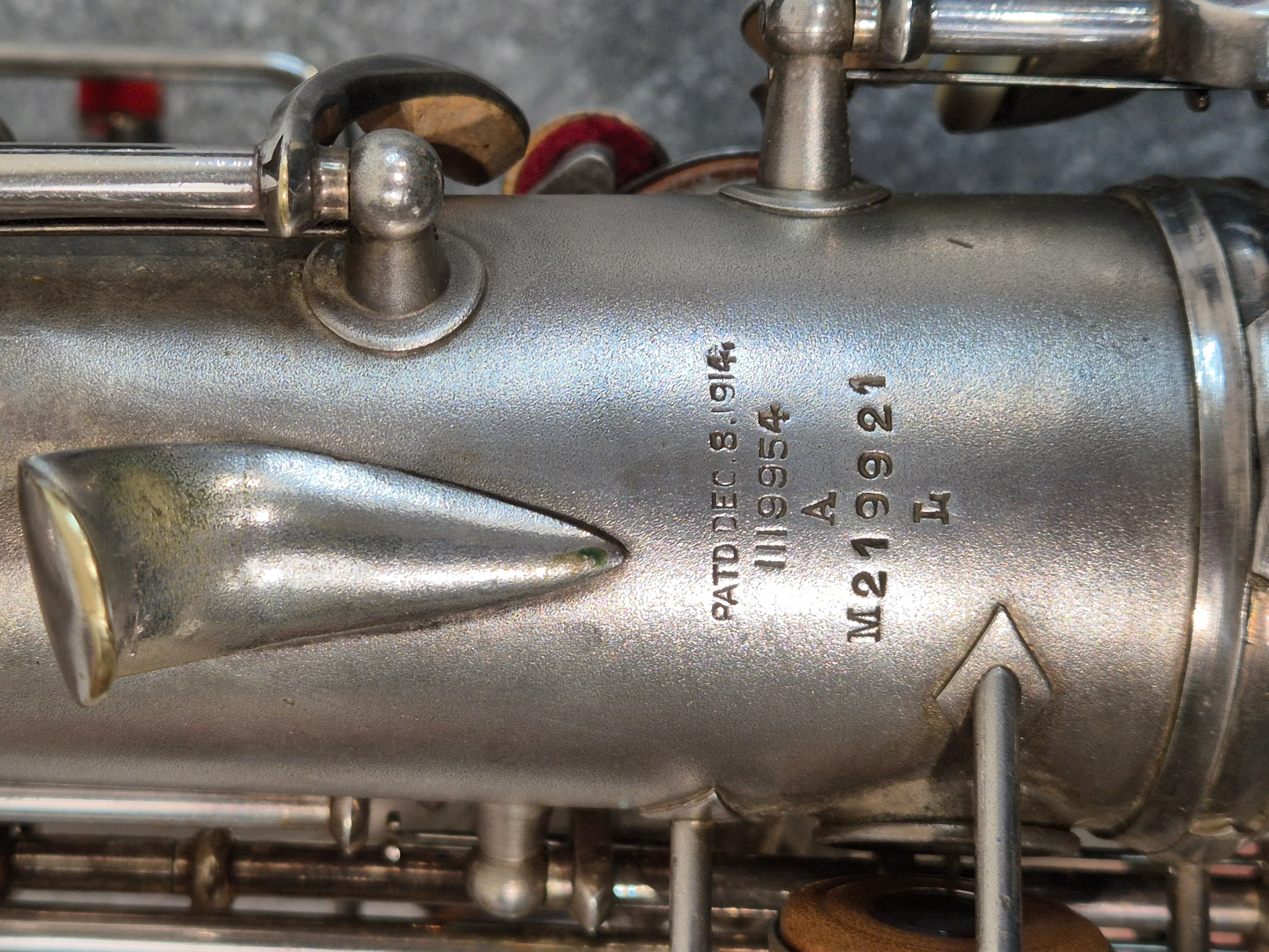 Conn Elkhart Low Pitch Alto Saxophone and Hard Case Made in USA Serial: M219921 - Image 11