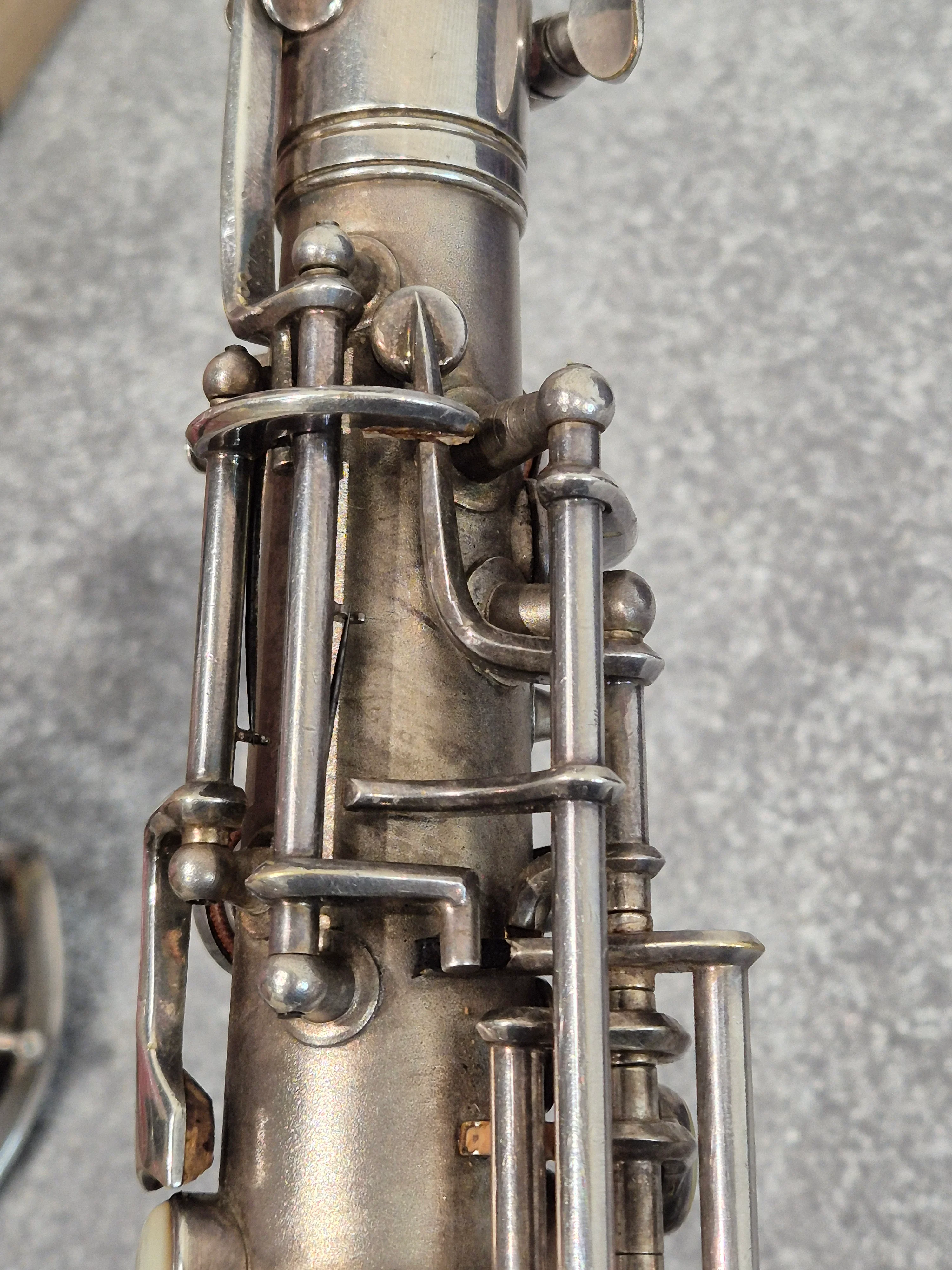 Conn Elkhart Low Pitch Alto Saxophone and Hard Case Made in USA Serial: M219921 - Image 12
