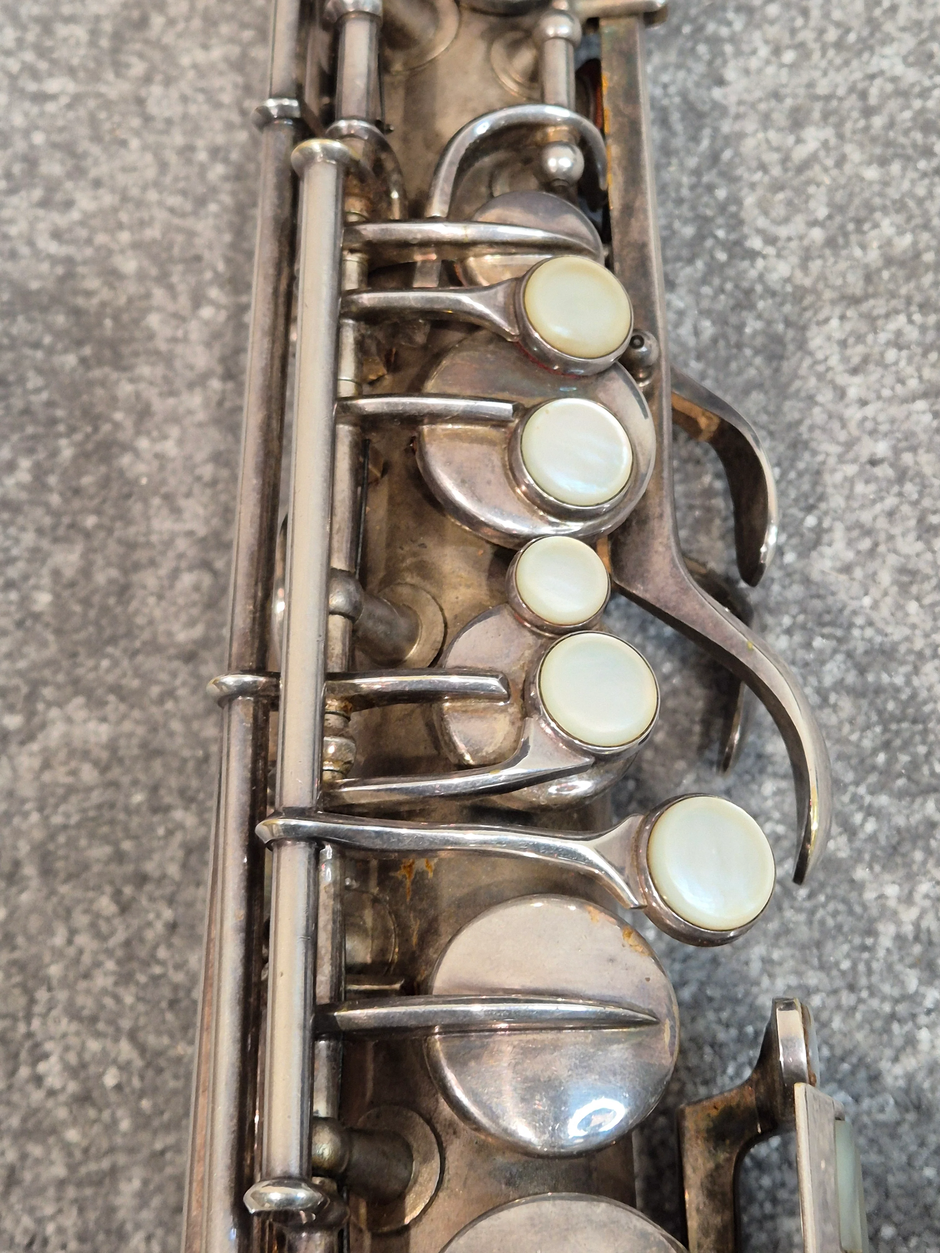 Conn Elkhart Low Pitch Alto Saxophone and Hard Case Made in USA Serial: M219921 - Image 13