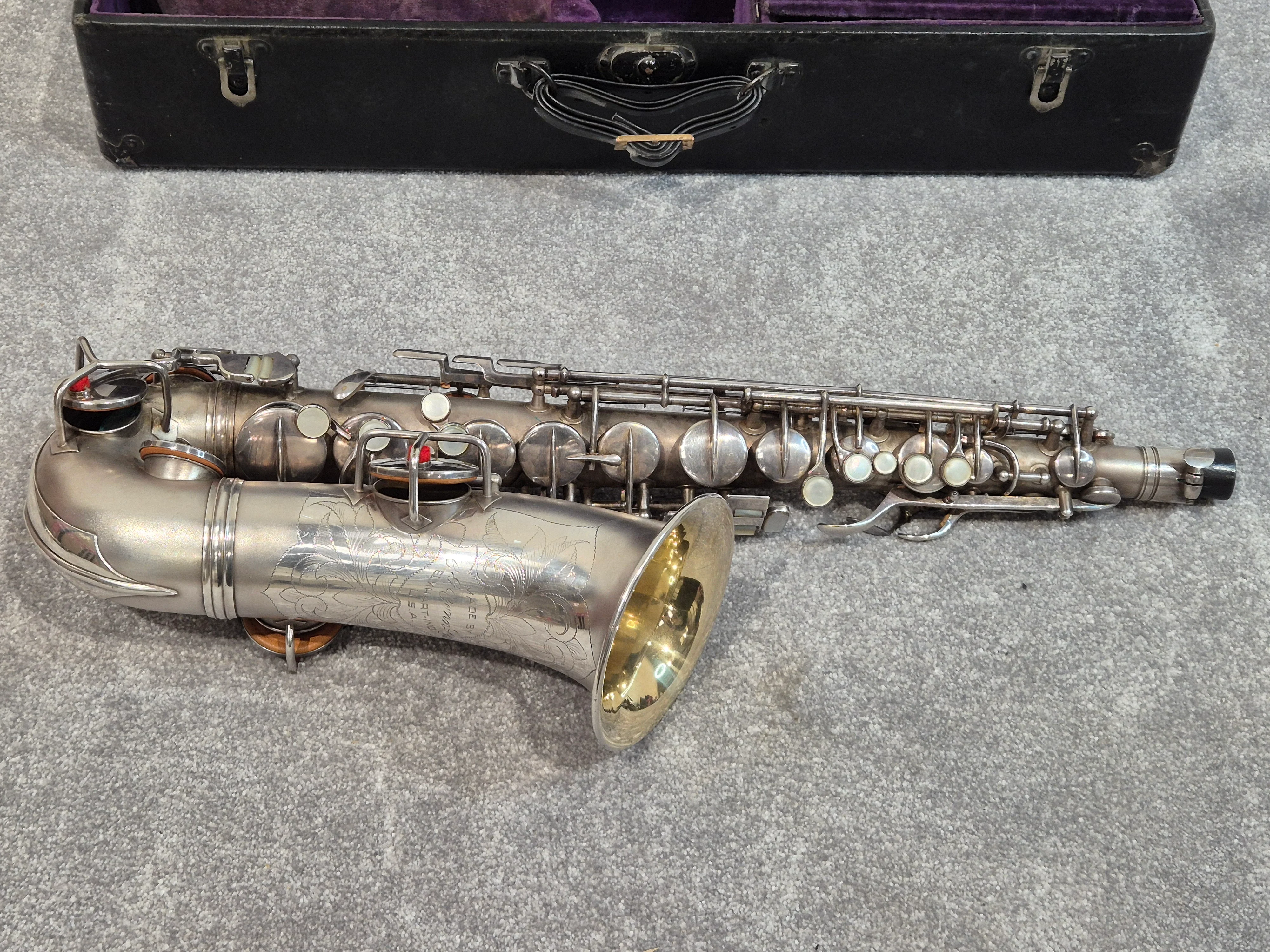 Conn Elkhart Low Pitch Alto Saxophone and Hard Case Made in USA Serial: M219921 - Image 2