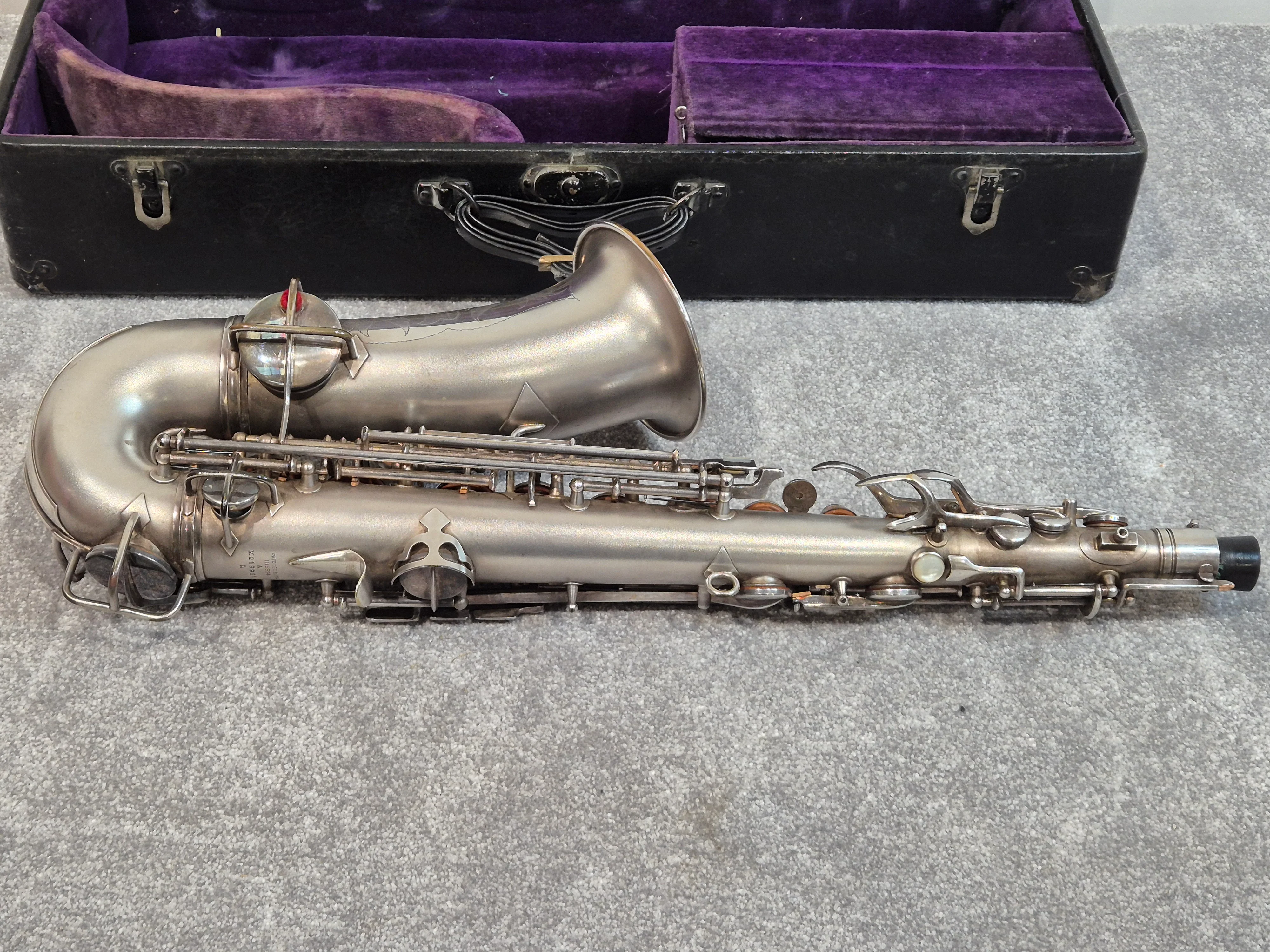 Conn Elkhart Low Pitch Alto Saxophone and Hard Case Made in USA Serial: M219921 - Image 3