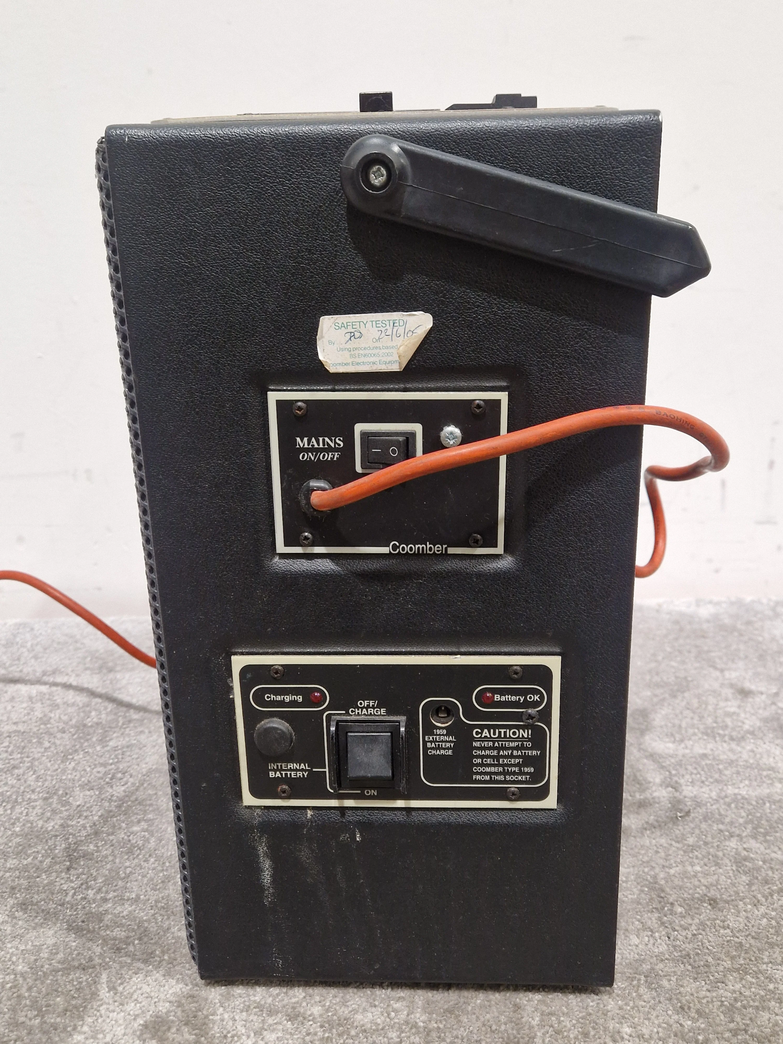 Coomber 2060-2/RW - Radio Mic P.A. Cassette Recorder - Red - Excellent - Image 12