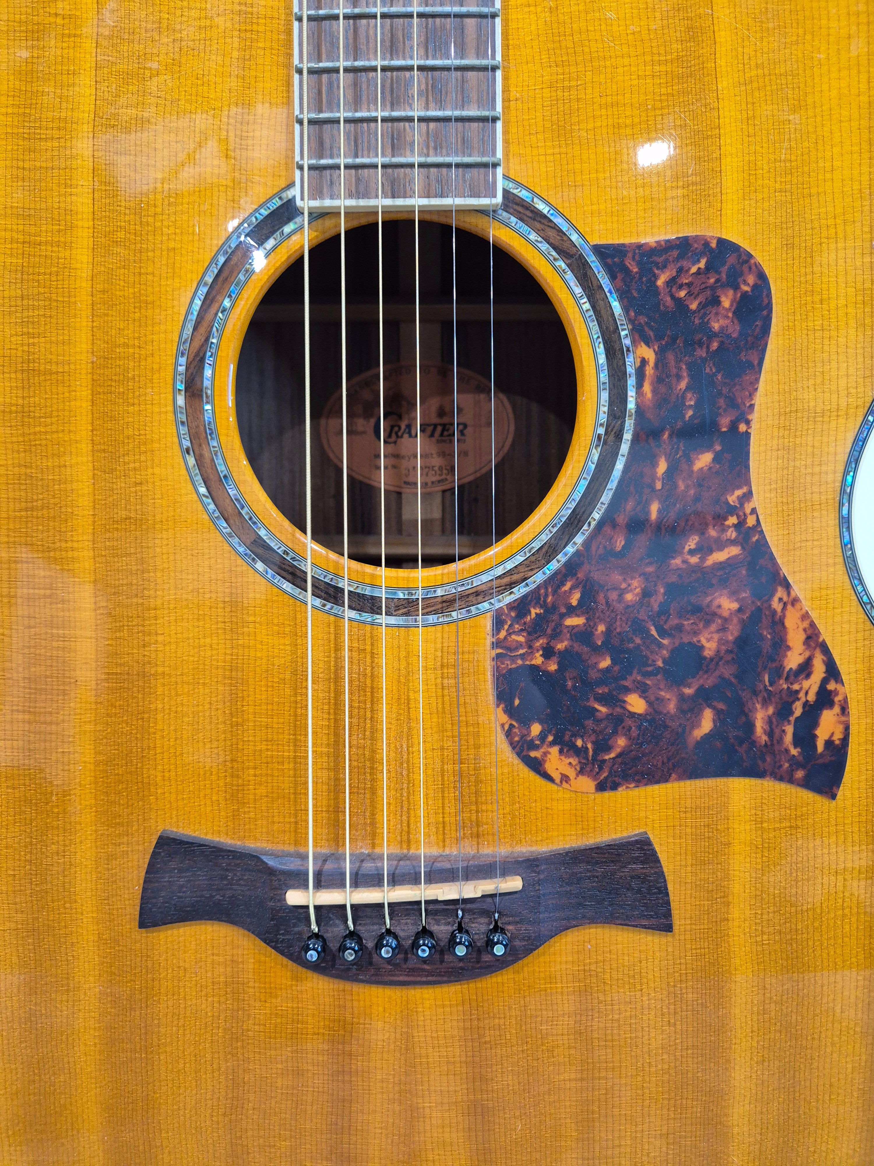 Crafter Key West 99 - Electro-Acoustic Dreadnought Guitar - Image 3