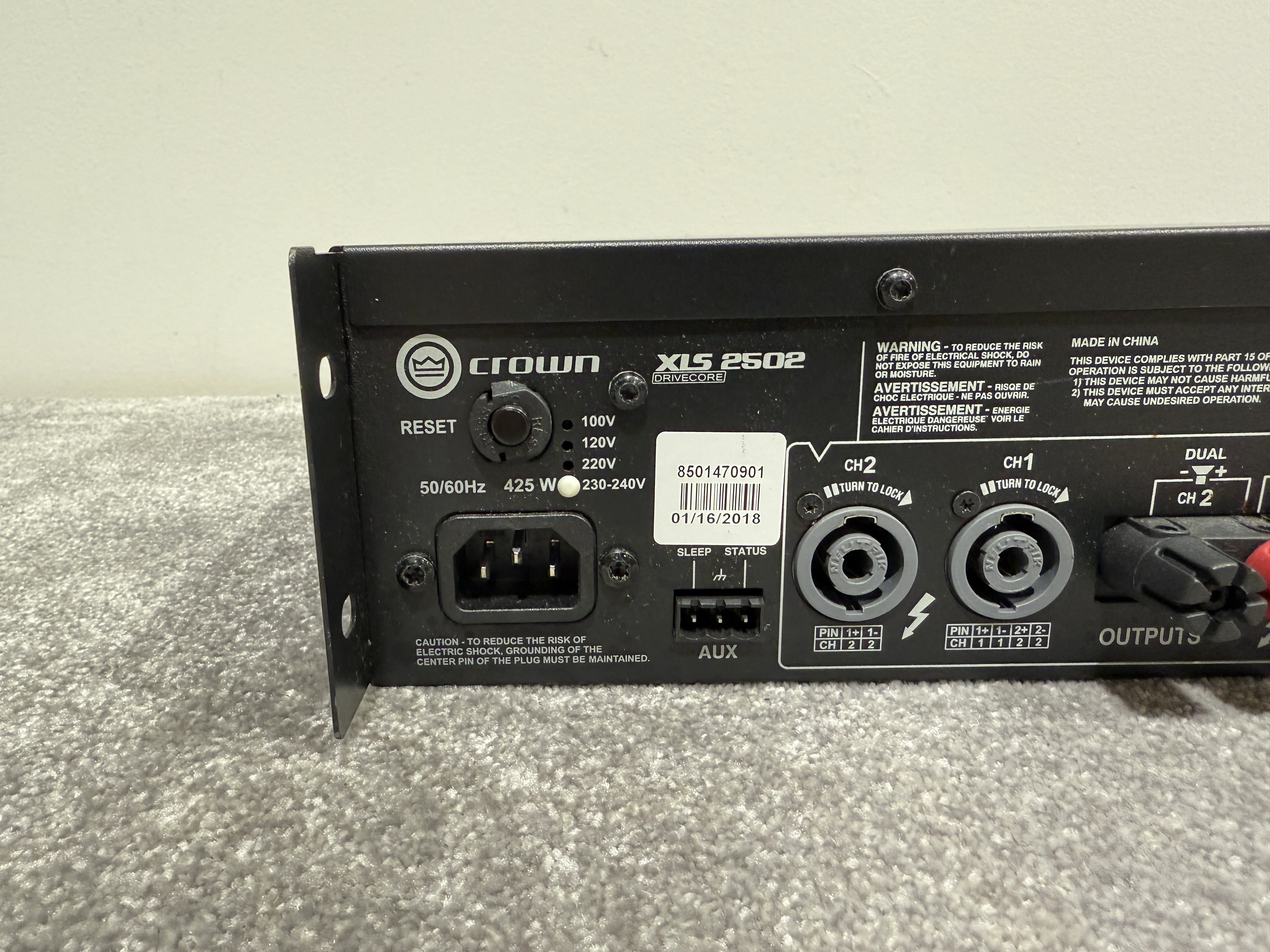 Crown XLS 2502 Drivecore - Professional Power Amplifier - Image 8