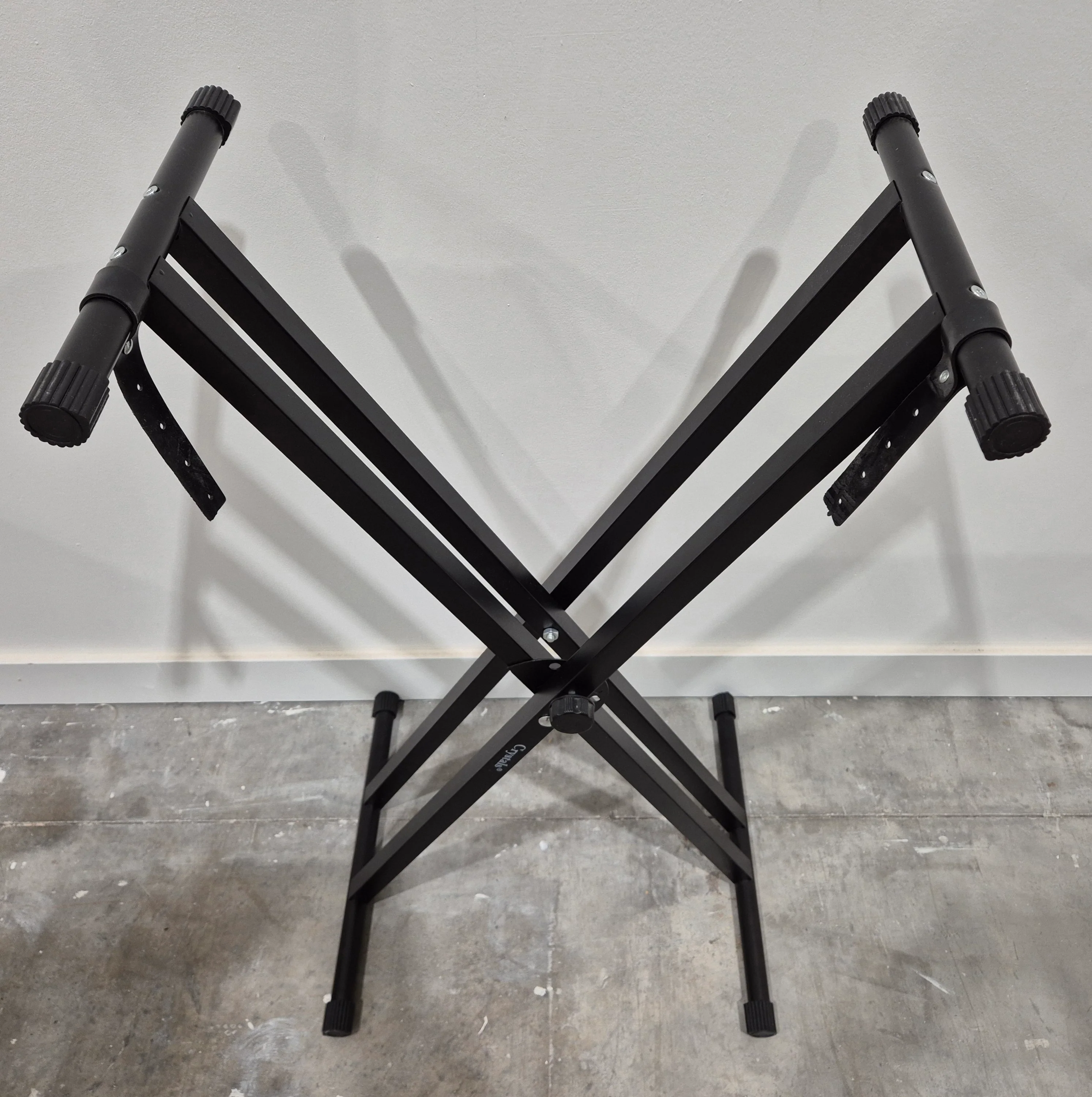 Crystals Double Braced X Frame Music Piano Keyboard Stand - Image 2