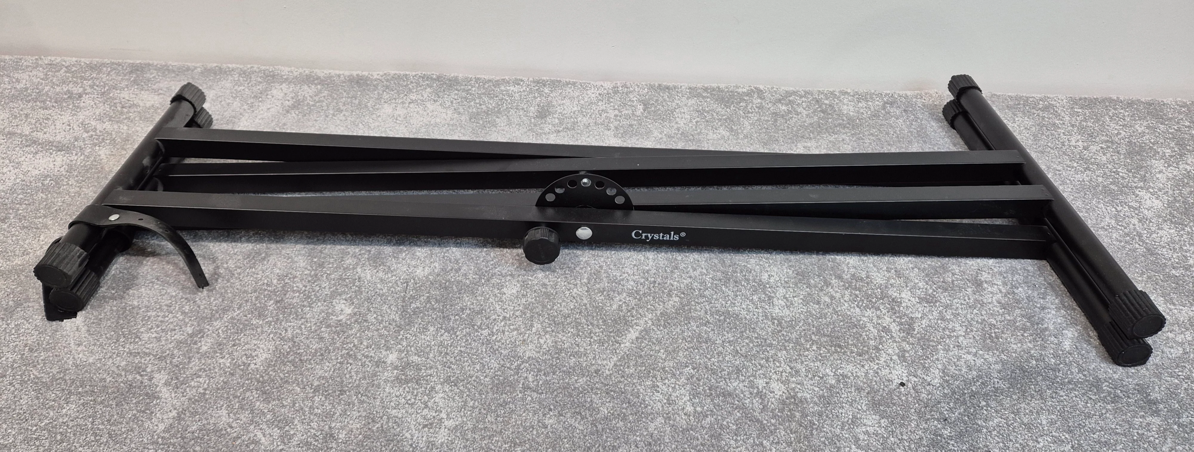 Crystals Double Braced X Frame Music Piano Keyboard Stand - Image 4