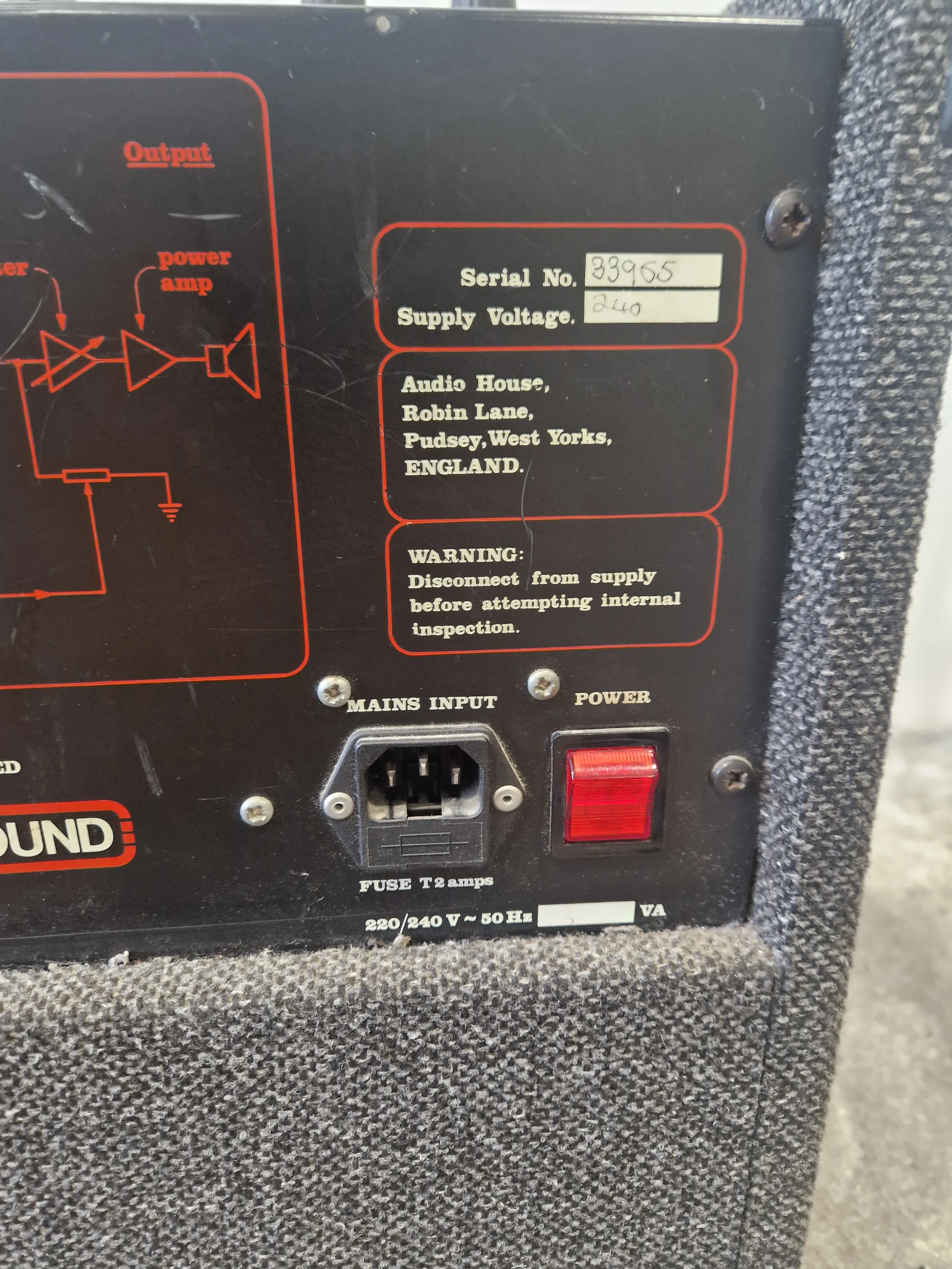 Custom Sound Cub 60 Keyboard Amplifier – 60W Solid-State Combo – Very Good - Image 11