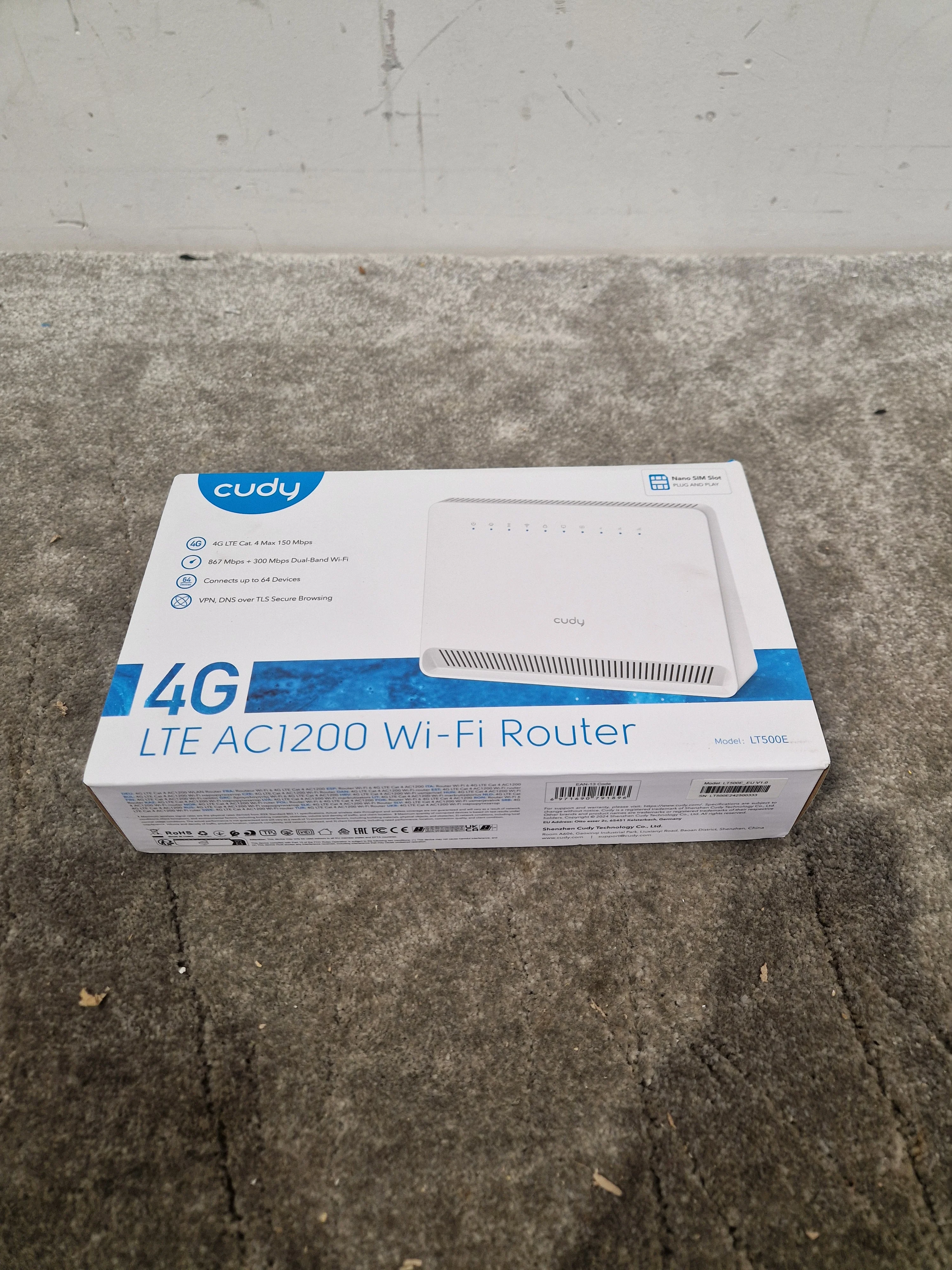Cuddy LTE AC1200 LT500E Router - High-Speed Dual Band - Excellent w/ Original Box - Image 2