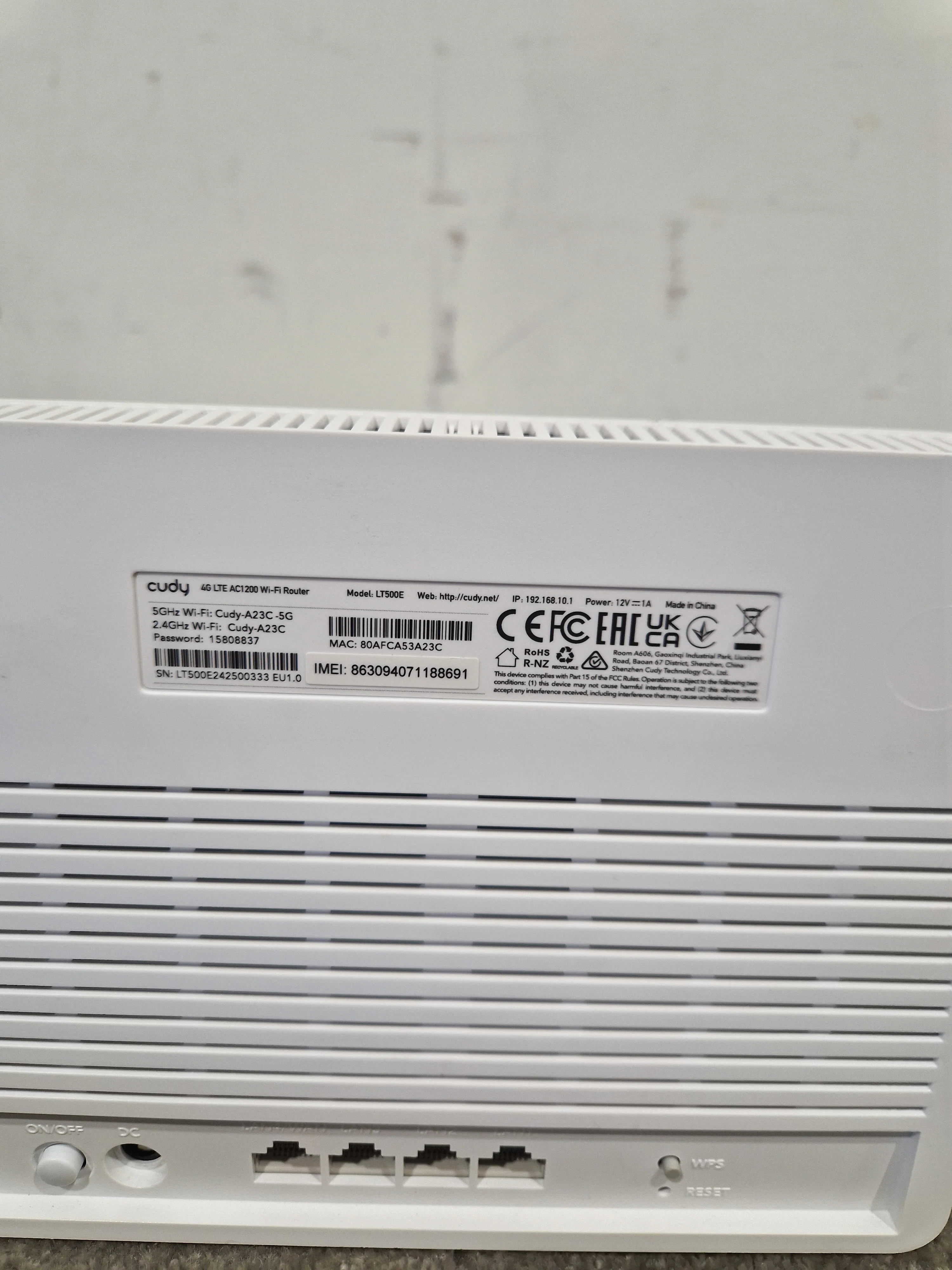 Cuddy LTE AC1200 LT500E Router - High-Speed Dual Band - Excellent w/ Original Box - Image 5