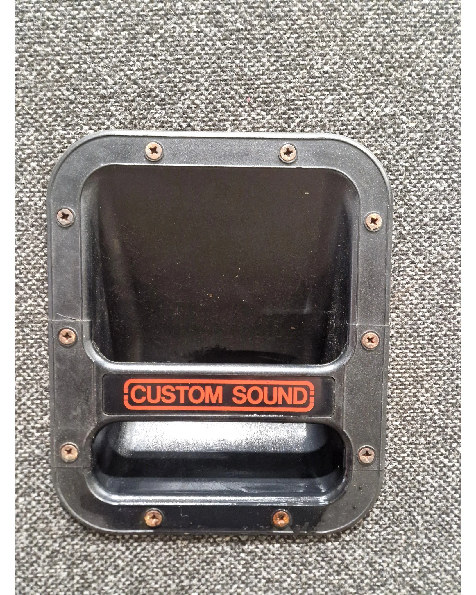 Custom Sound CS175 - PA Speakers - Pair - Black with Red Grille - Excellent - Image 2
