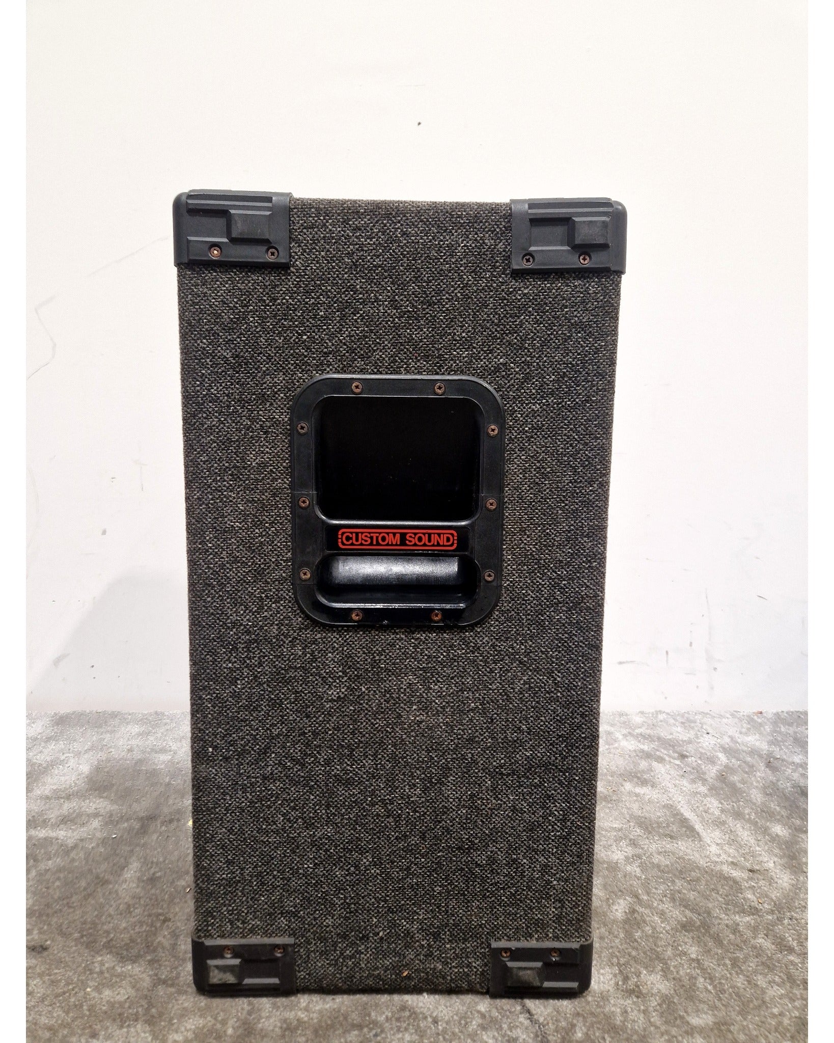 Custom Sound CS175 - PA Speakers - Pair - Black with Red Grille - Excellent - Image 3