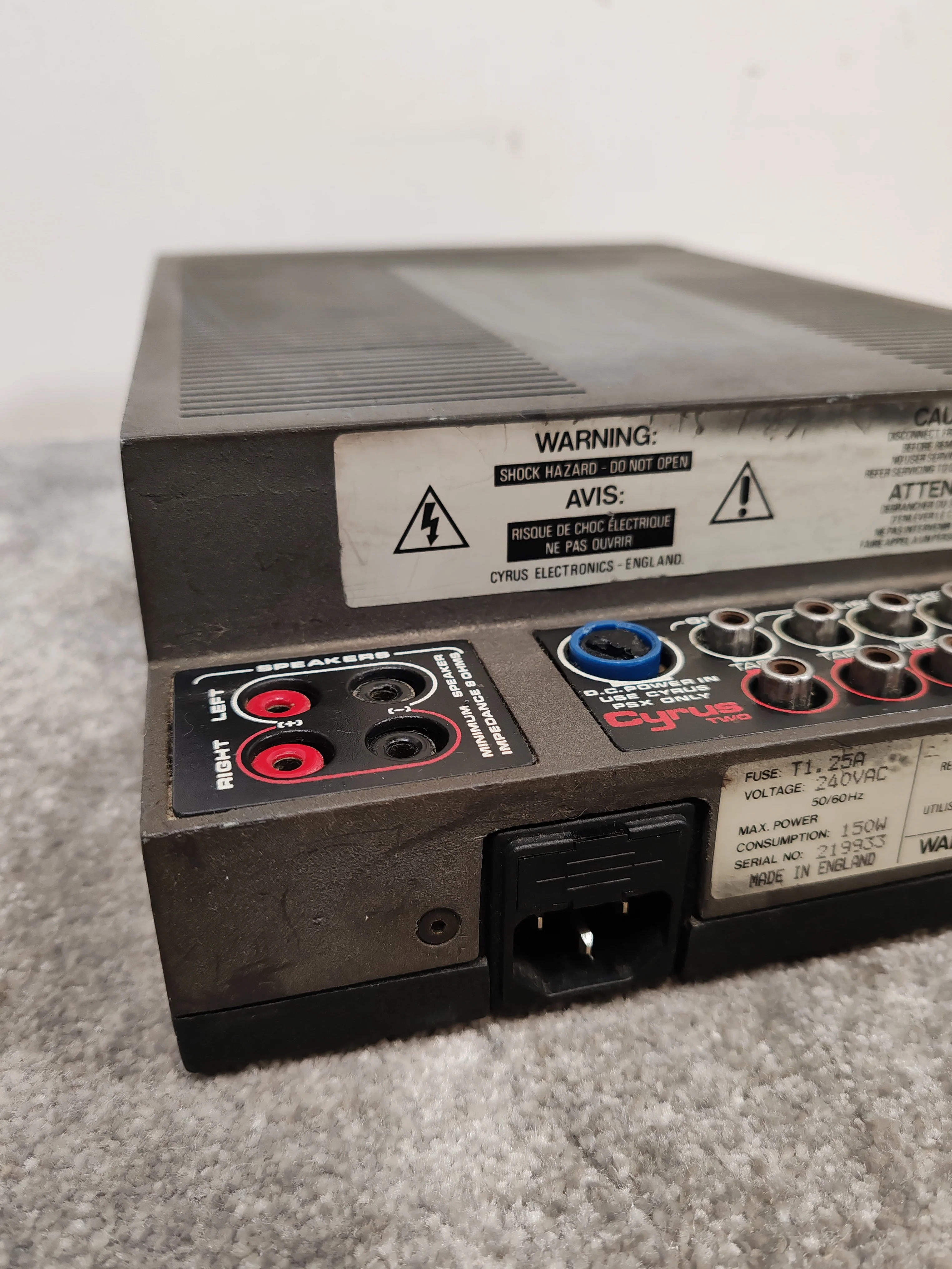 Cyrus Two - Vintage Hi-Fi Amplifier - Functional but Selling as Spares or Repair - Image 6