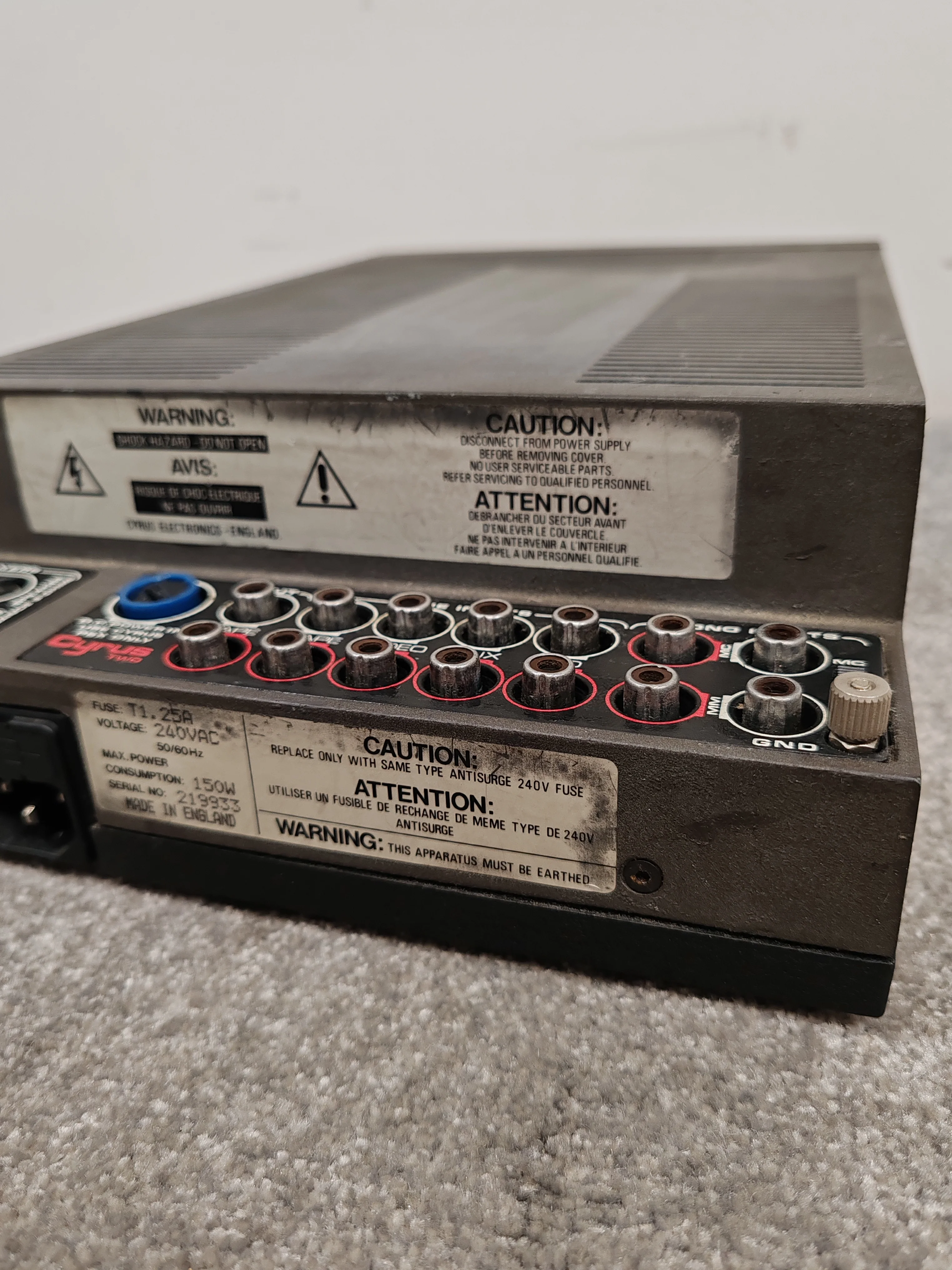 Cyrus Two - Vintage Hi-Fi Amplifier - Functional but Selling as Spares or Repair - Image 8