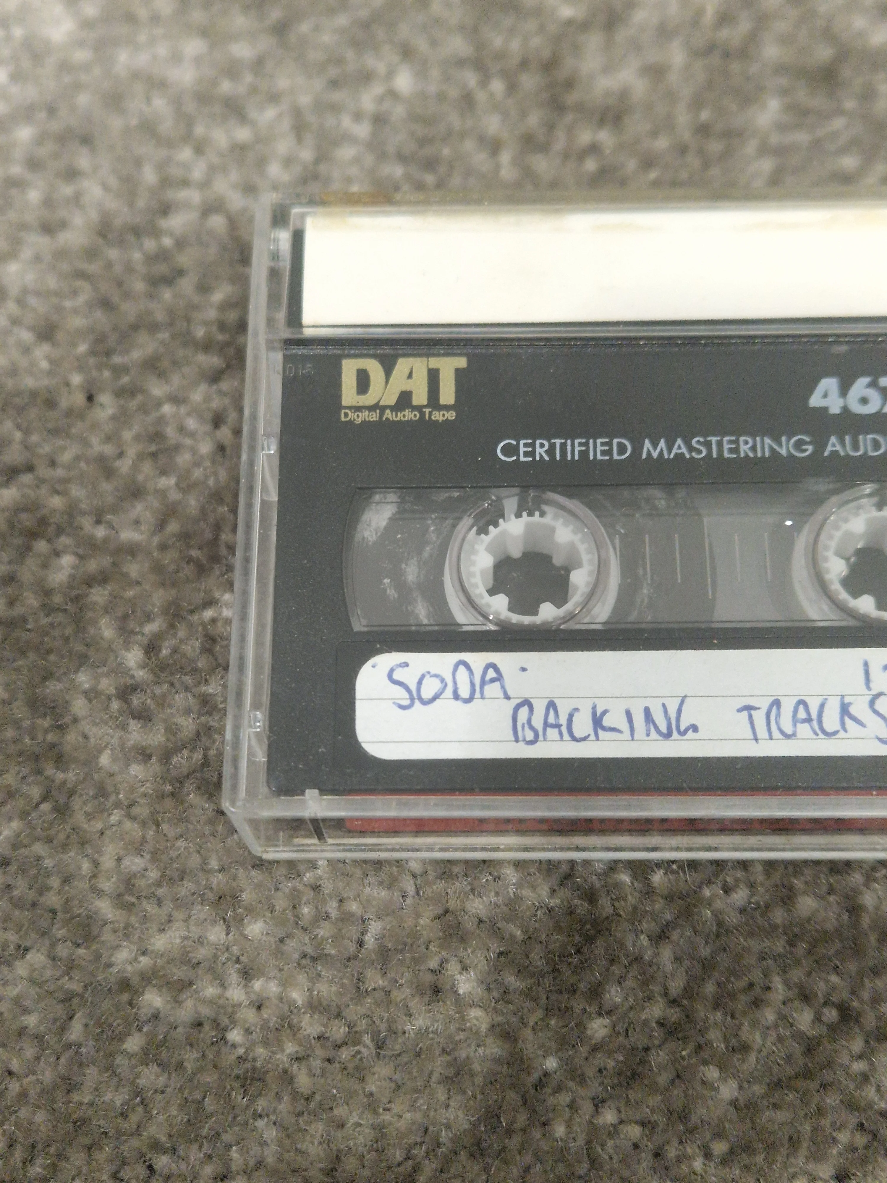 Soda – Britpop Band Collectible Backing Tracks DAT – Very Good w/ Handwritten Label - Image 3