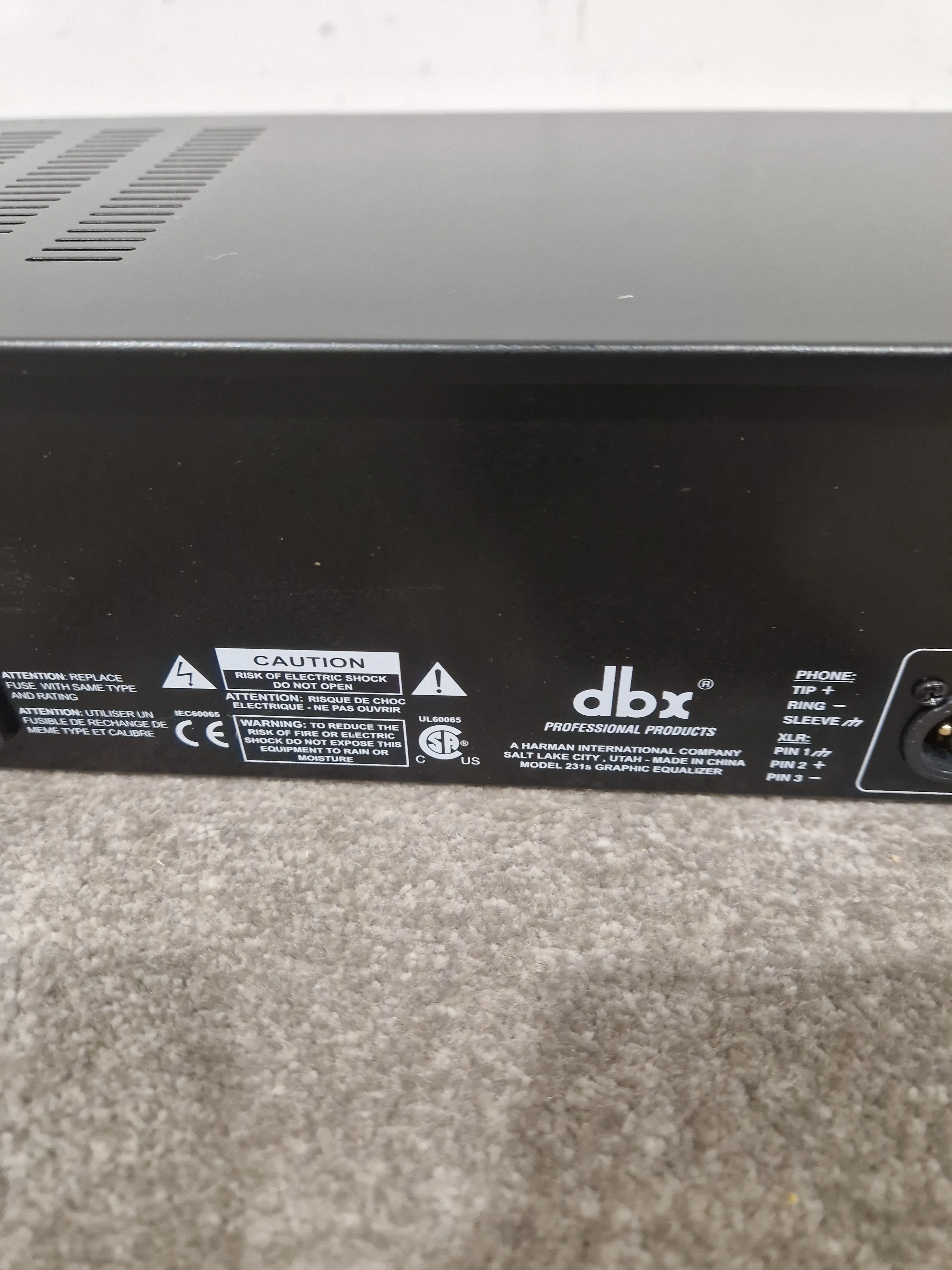 dbx 231S - Dual Channel Graphic Equalizer - Silver - Excellent w/ Original Box & Manuals - Image 3
