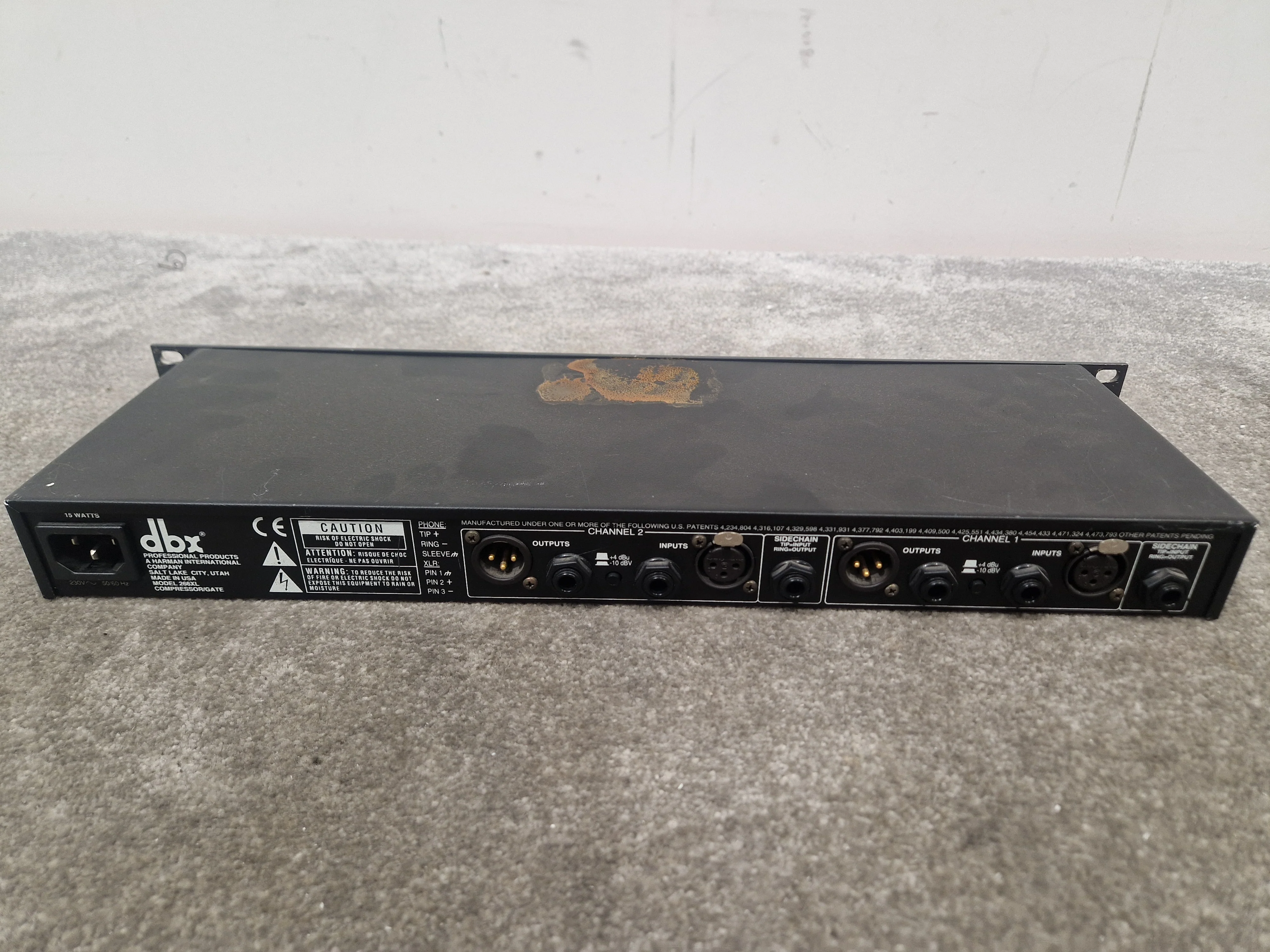 Dbx 266xl Compressor - Dual Channel, Stereo Coupling - Fair - Image 8