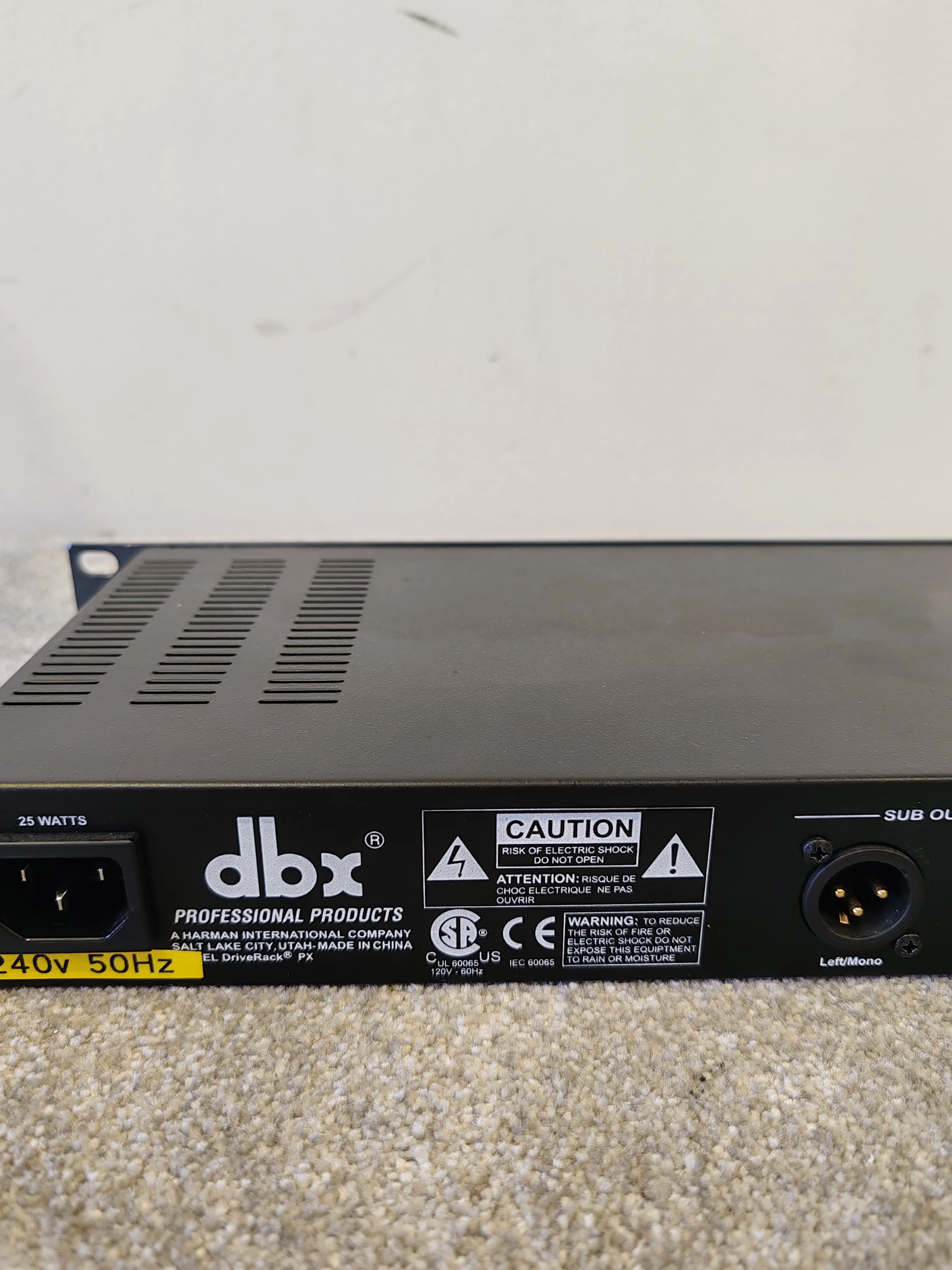 DBX DriveRack PX Powered Speaker Optimizer – COSM Auto-EQ, Feedback Suppression – Excellent - Image 6