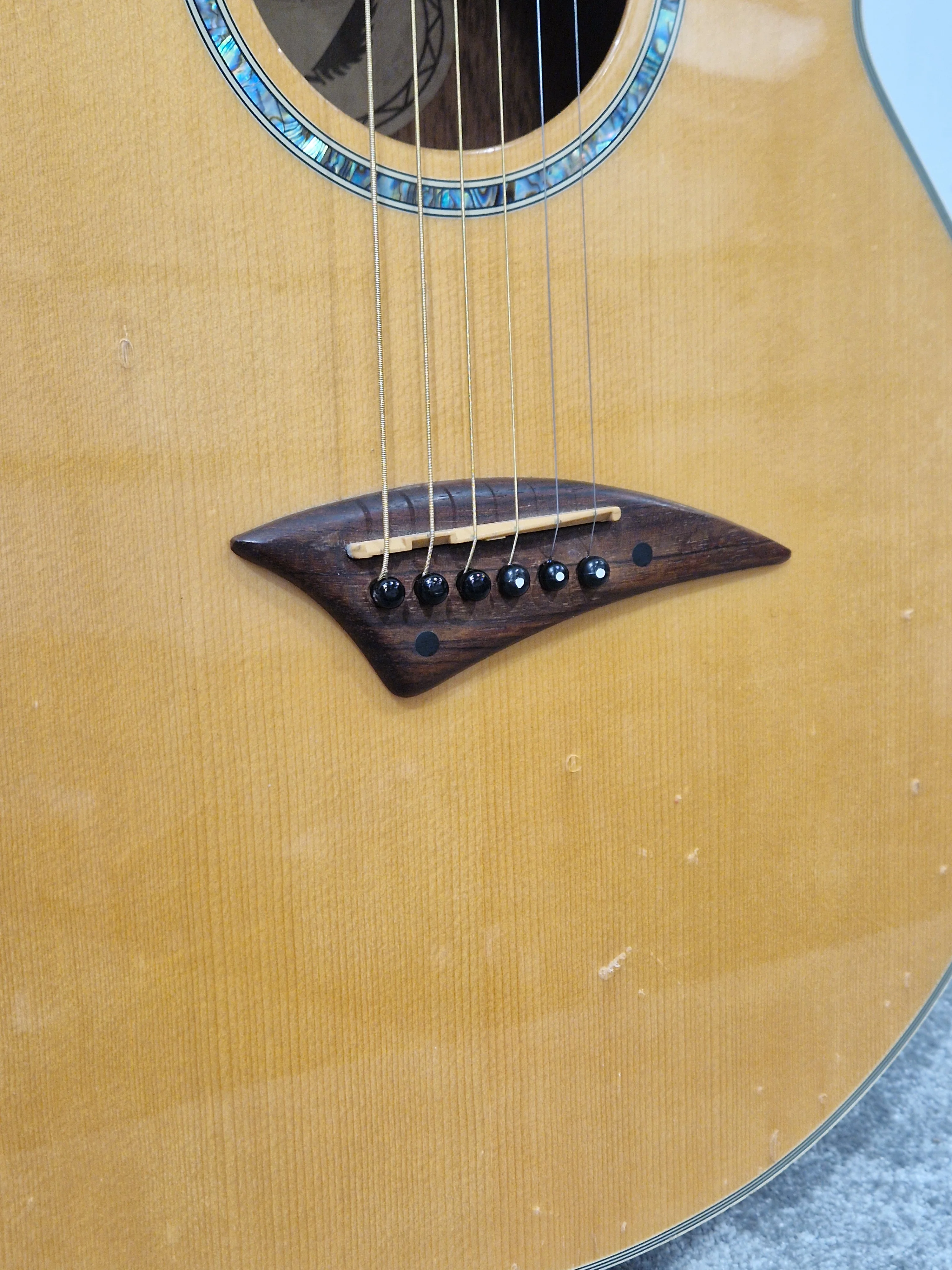 Dean Performer E GN Electro-Acoustic Guitar - Solid Body, Maple Neck - Spares or Repair - Image 7