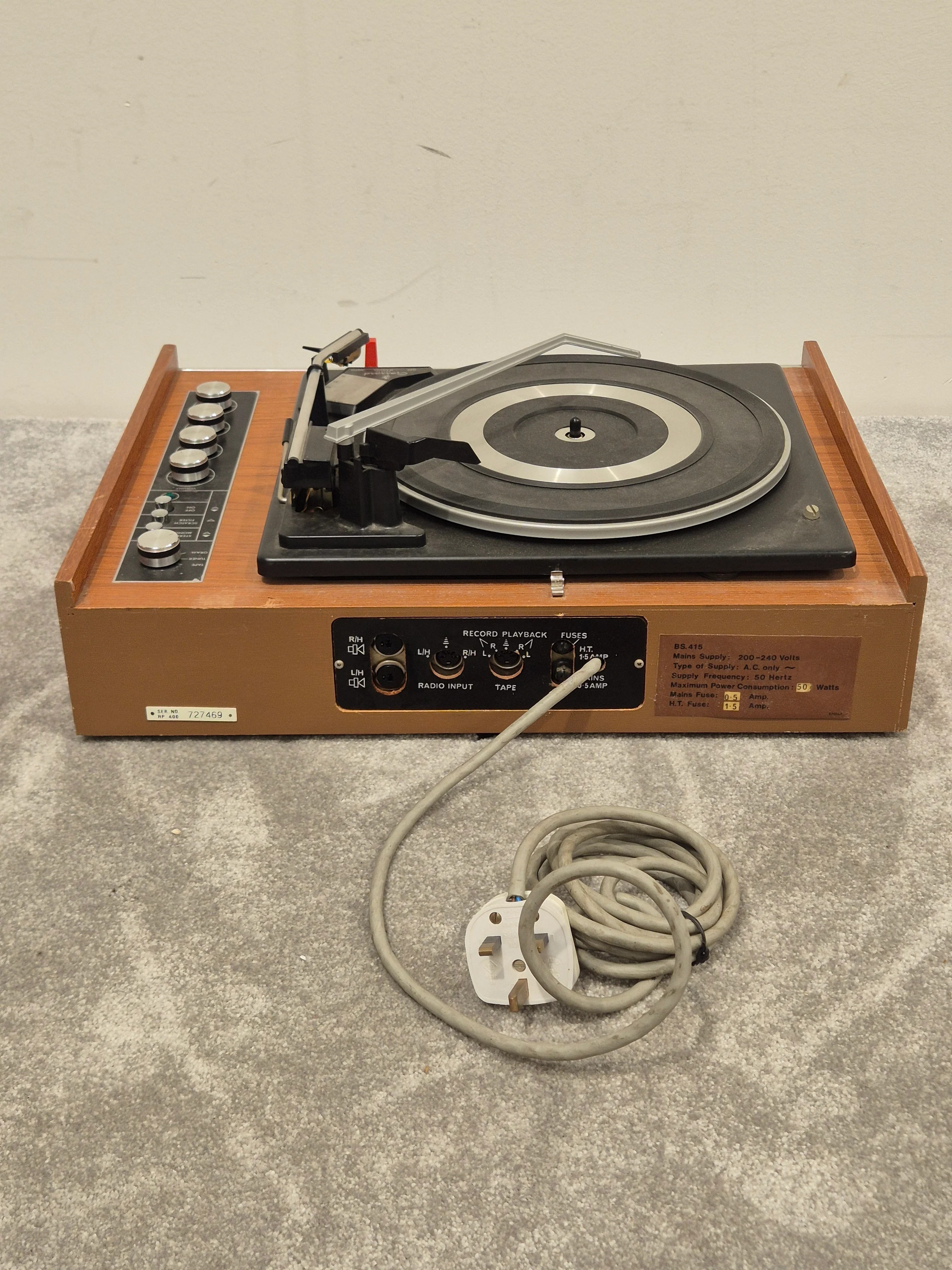 DECCA SOUND 603 - Vintage Record Player/Turntable (Spares or Repair) - Image 2