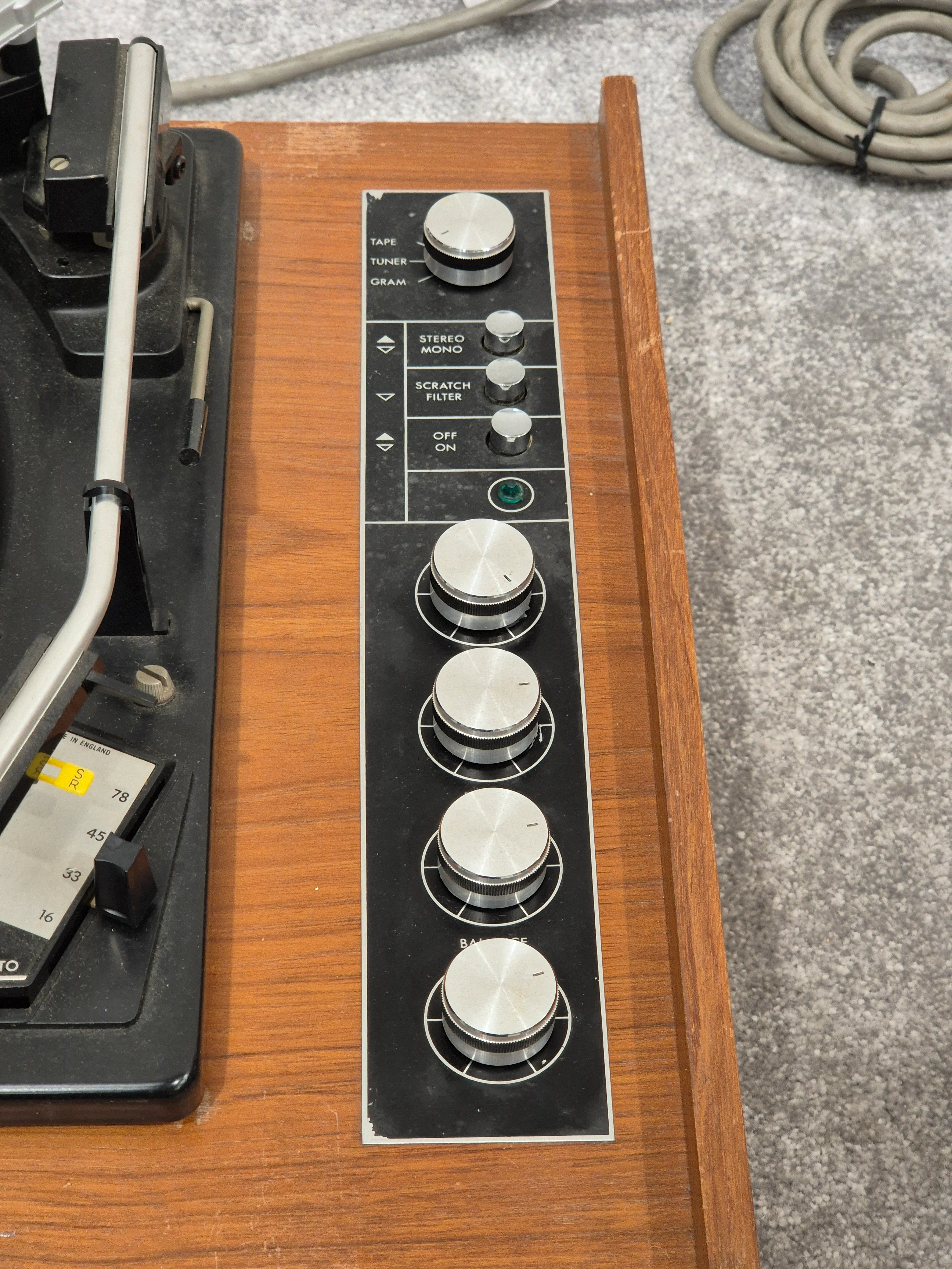 DECCA SOUND 603 - Vintage Record Player/Turntable (Spares or Repair) - Image 3