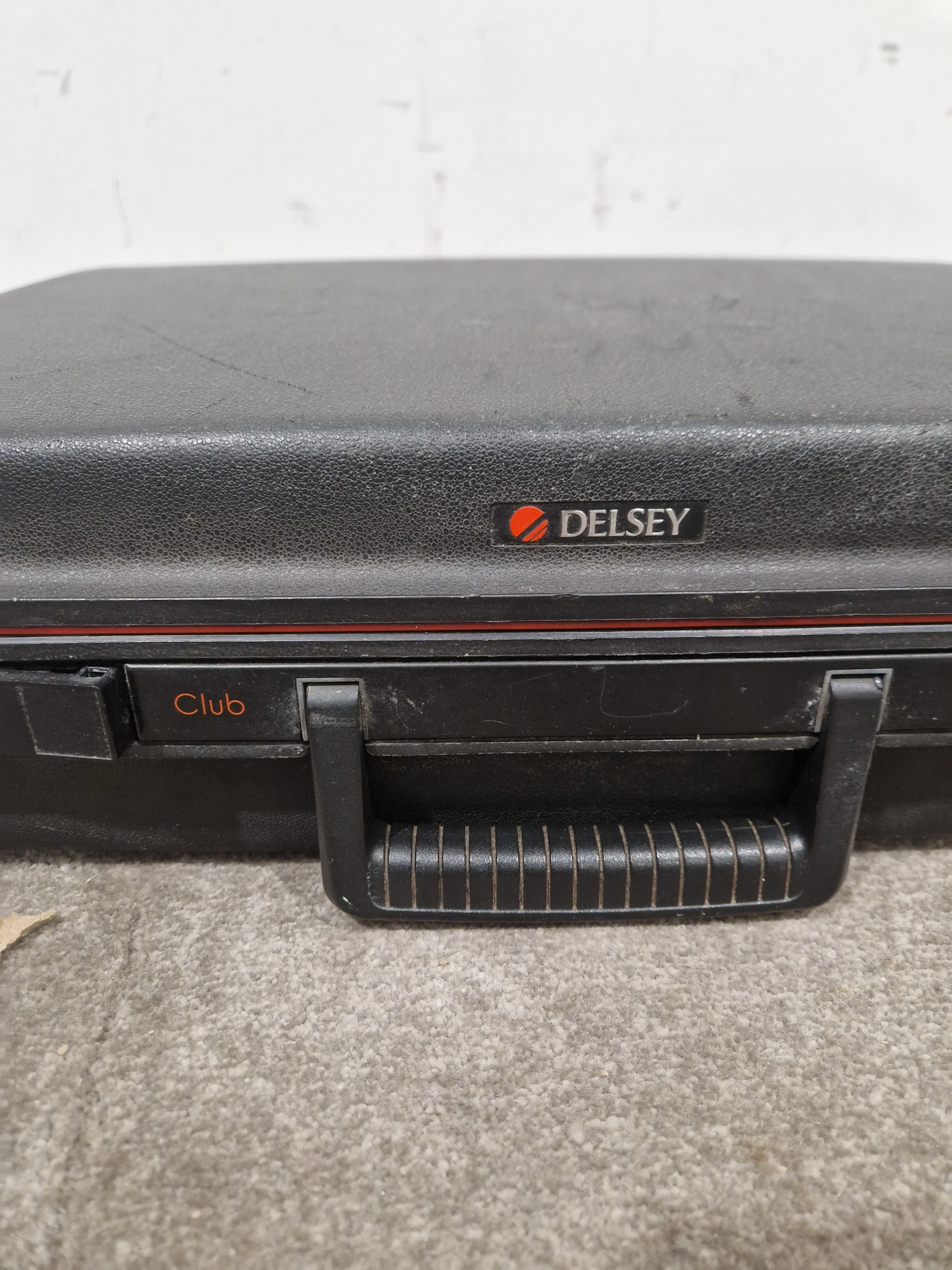 Delsey Club Suitcase - Black/Red 48cmx35cmx12cm – Suitcase - Good - Image 12