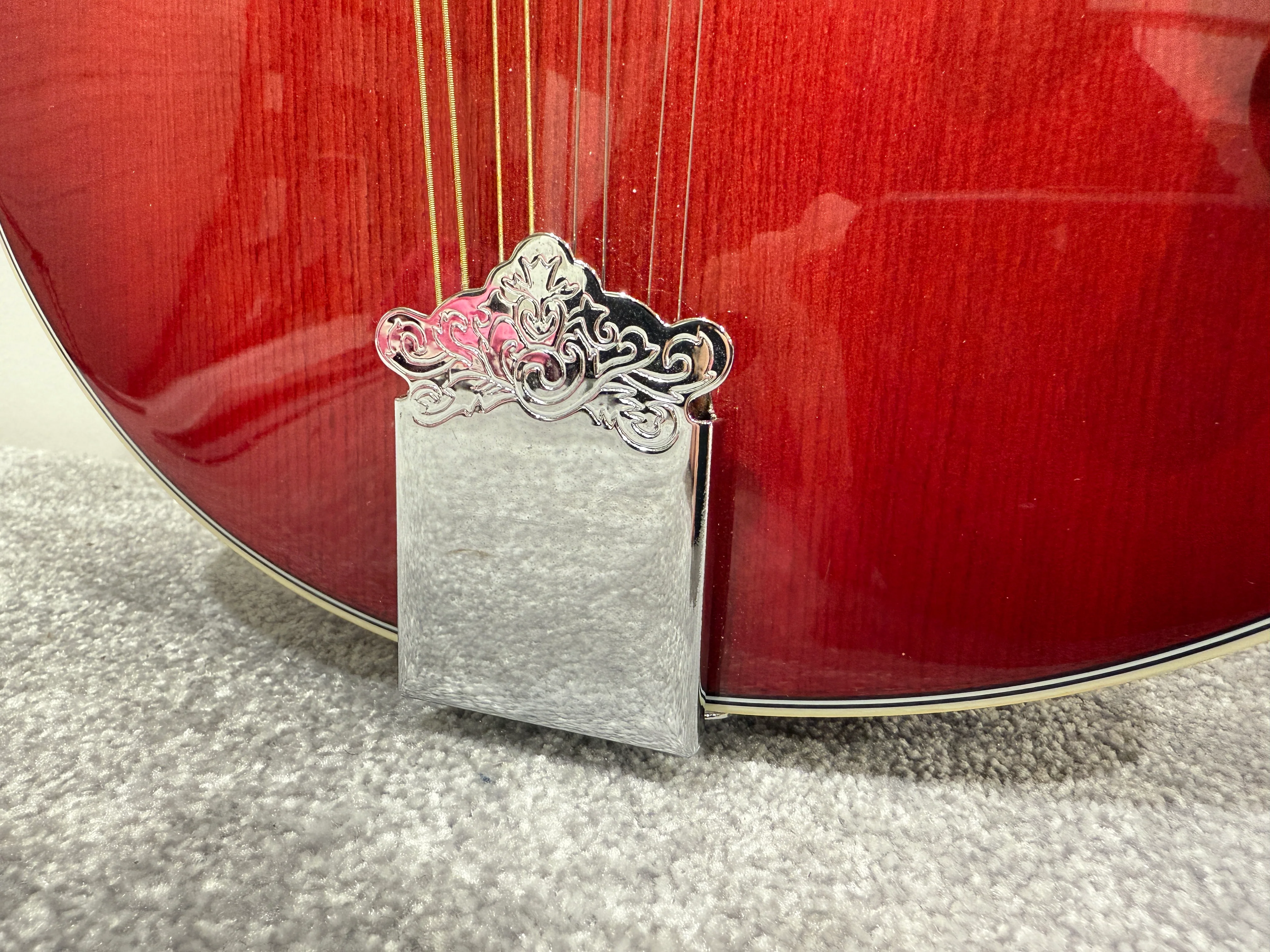 Delta Blue 8 String Mandolin (Red)- with Soft bag, new strings and mandolin chord book - Image 4