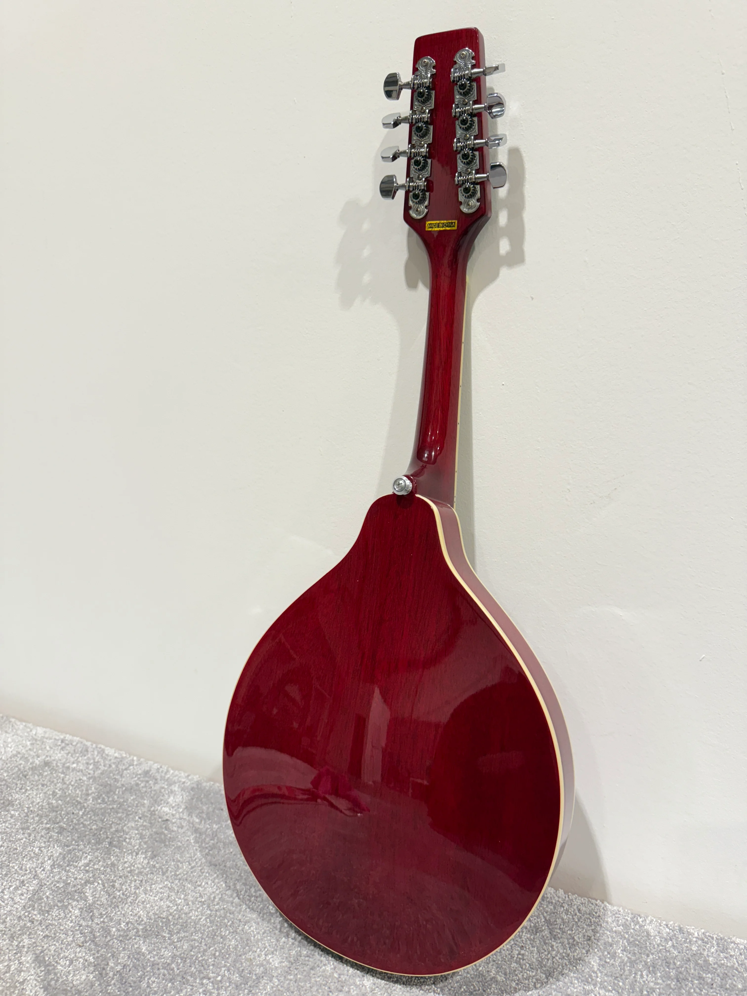 Delta Blue 8 String Mandolin (Red)- with Soft bag, new strings and mandolin chord book - Image 8