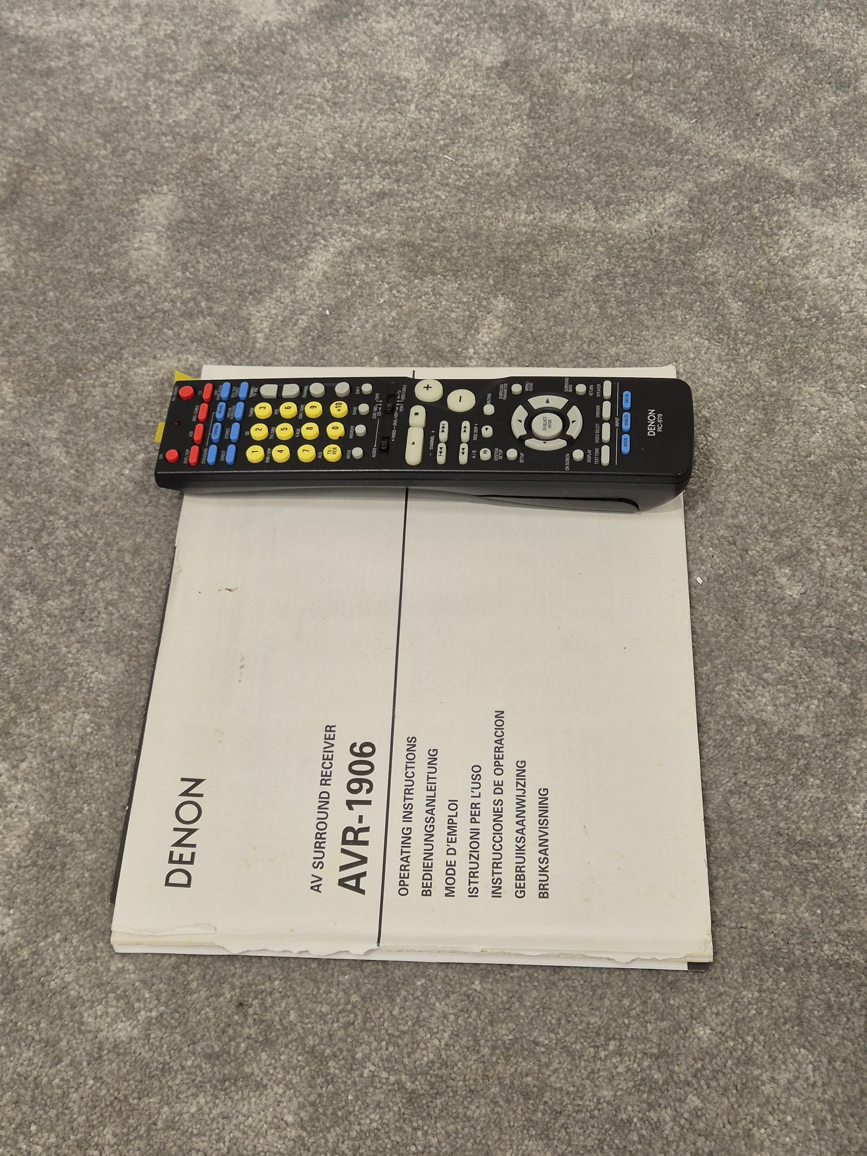 Denon AVR-1906 - 7.1-Channel AV Receiver - Excellent - Image 14