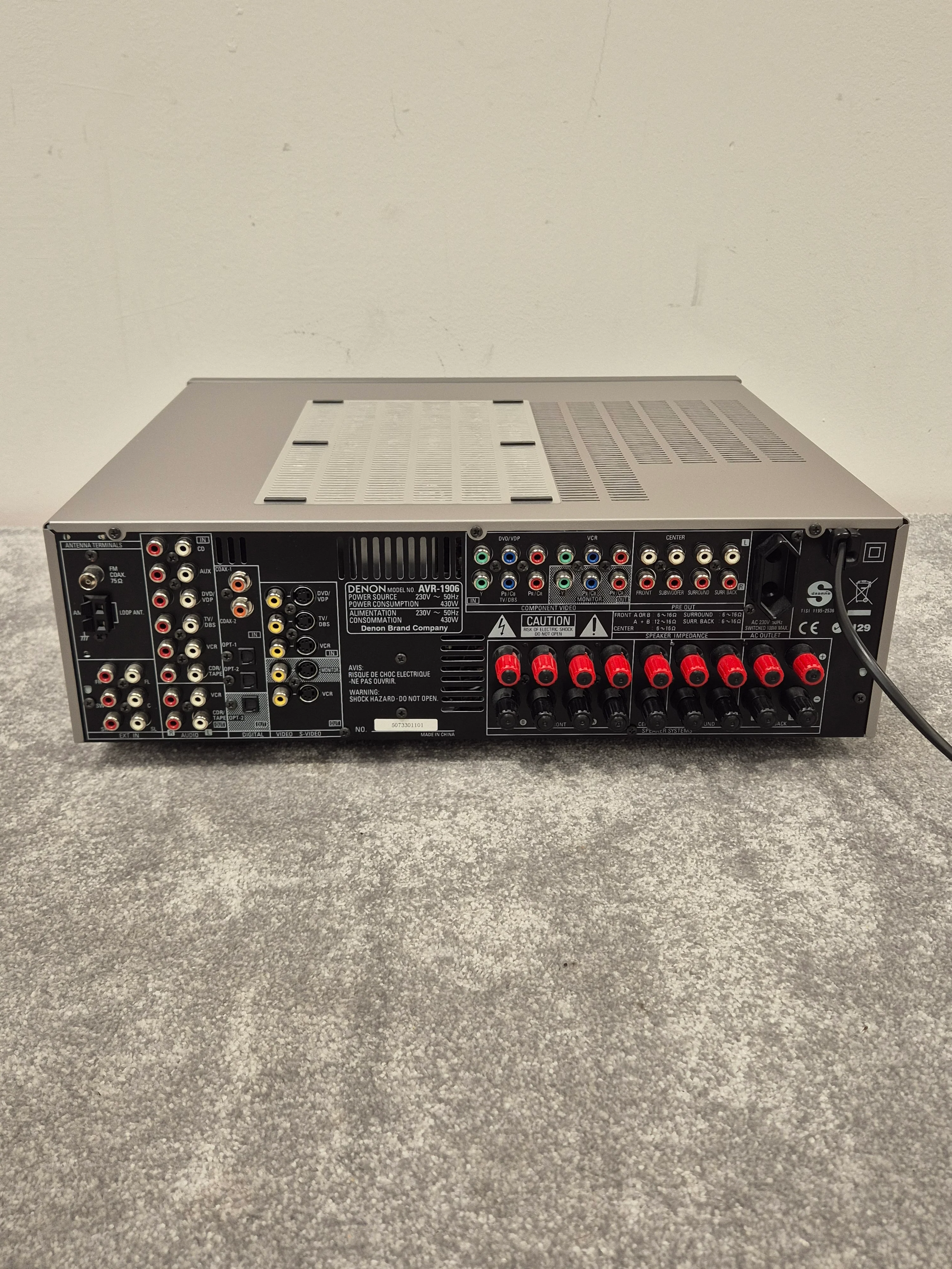 Denon AVR-1906 - 7.1-Channel AV Receiver - Excellent - Image 8