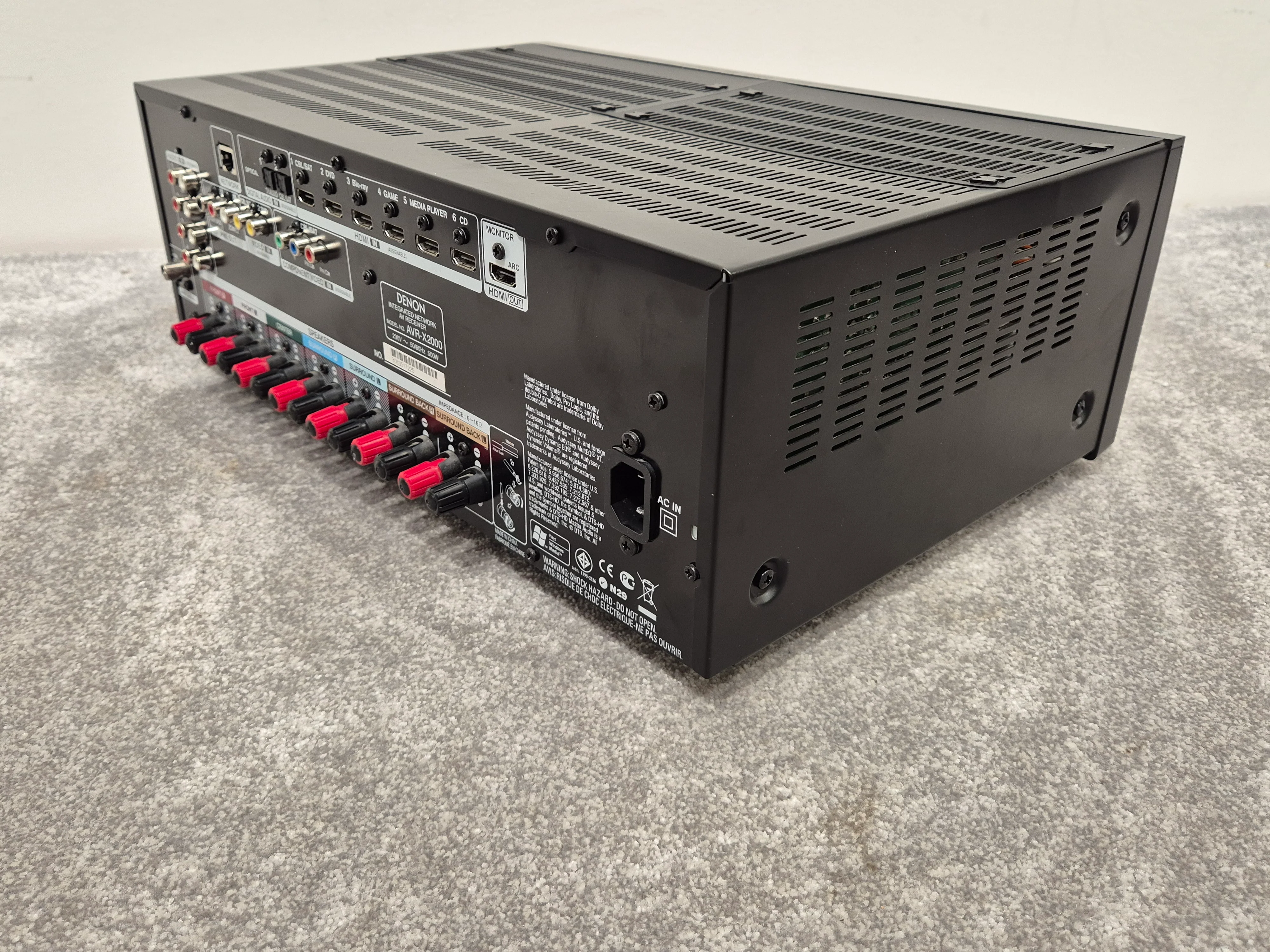 Denon AVR-X2000 - 7 Channel Integrated Network Surround Receiver - Image 7