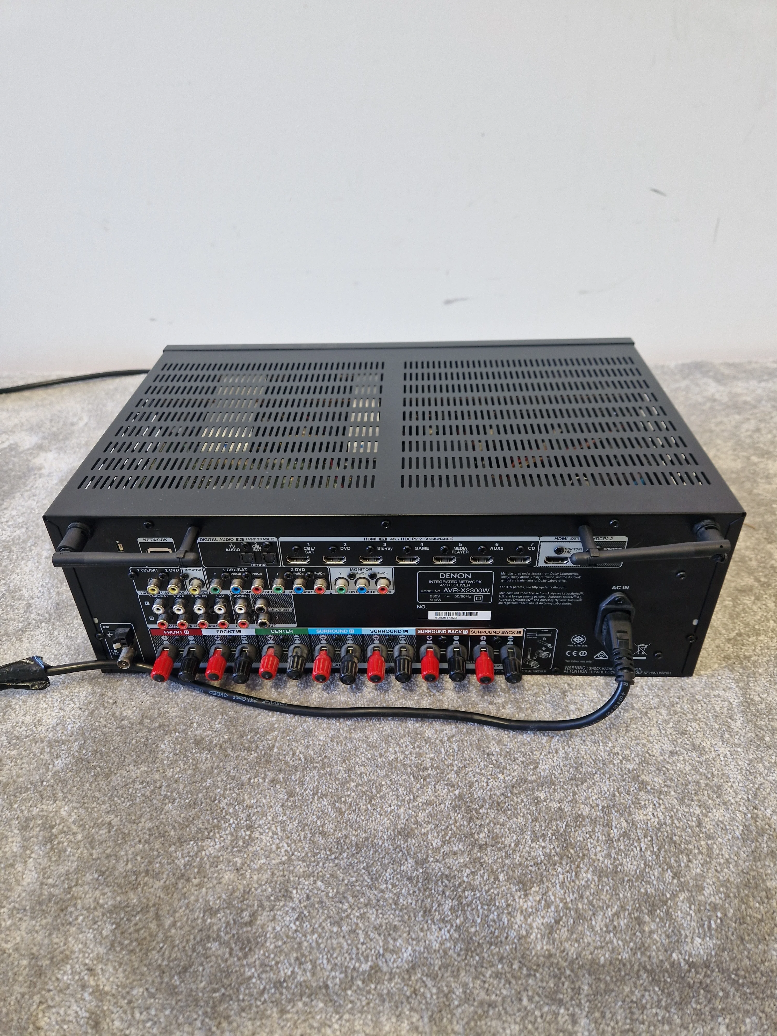 Denon AVR-X2300W AV Receiver – Dolby Atmos & 4K HDMI – Excellent - Image 3