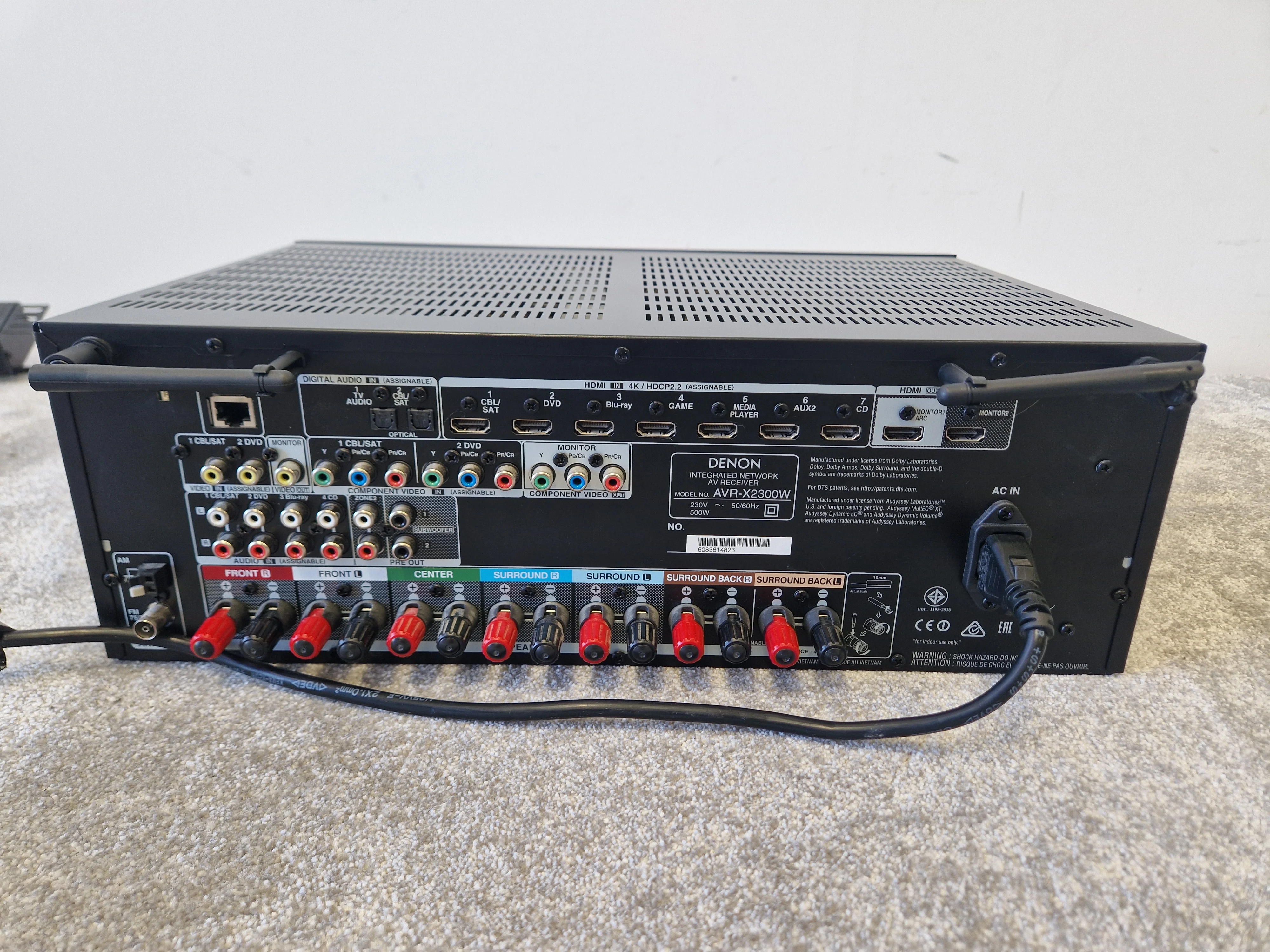 Denon AVR-X2300W AV Receiver – Dolby Atmos & 4K HDMI – Excellent - Image 7