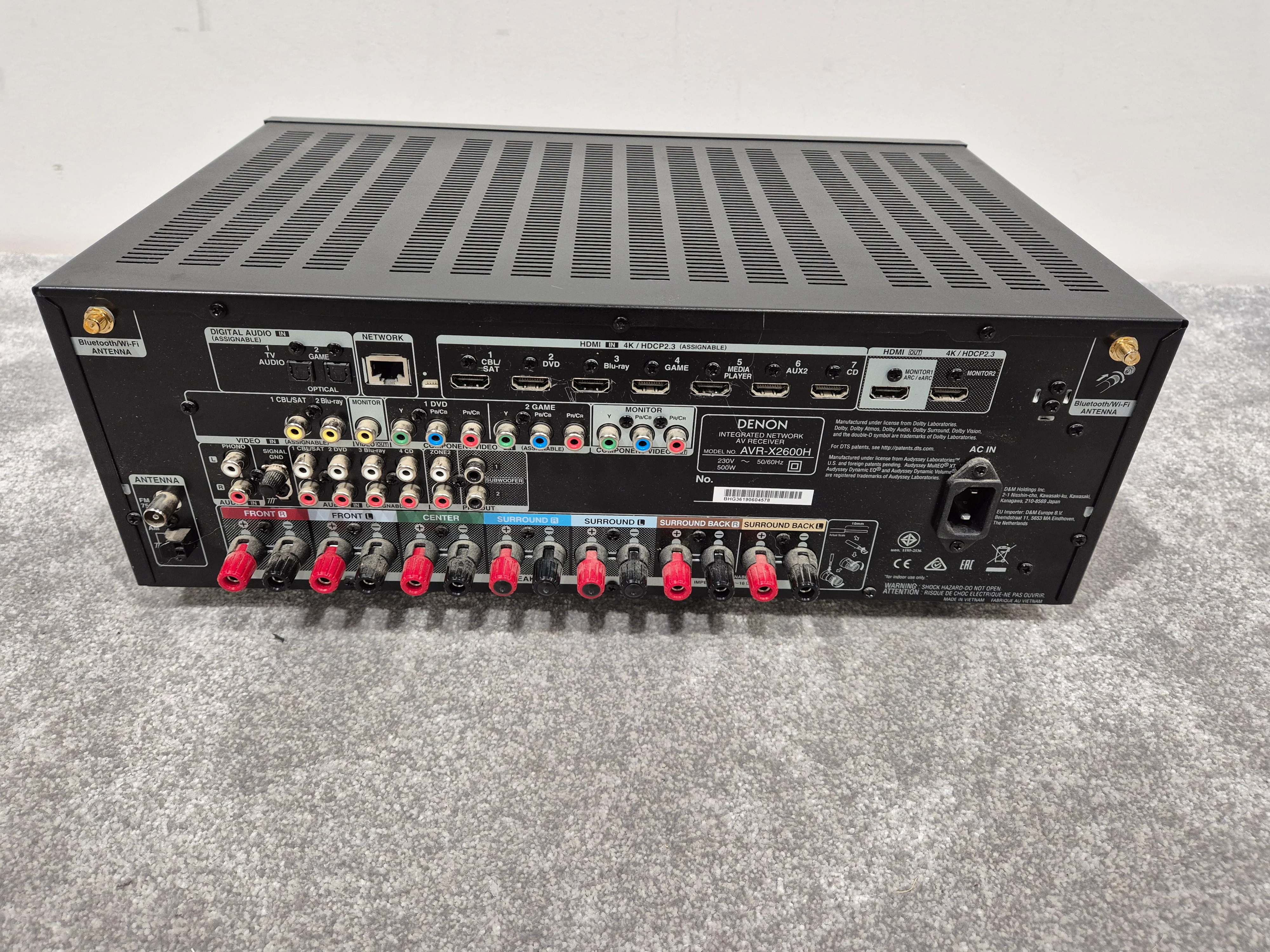 Denon AVR-X2600H - 7.2 Channel AV Receiver/Amplification - Image 4