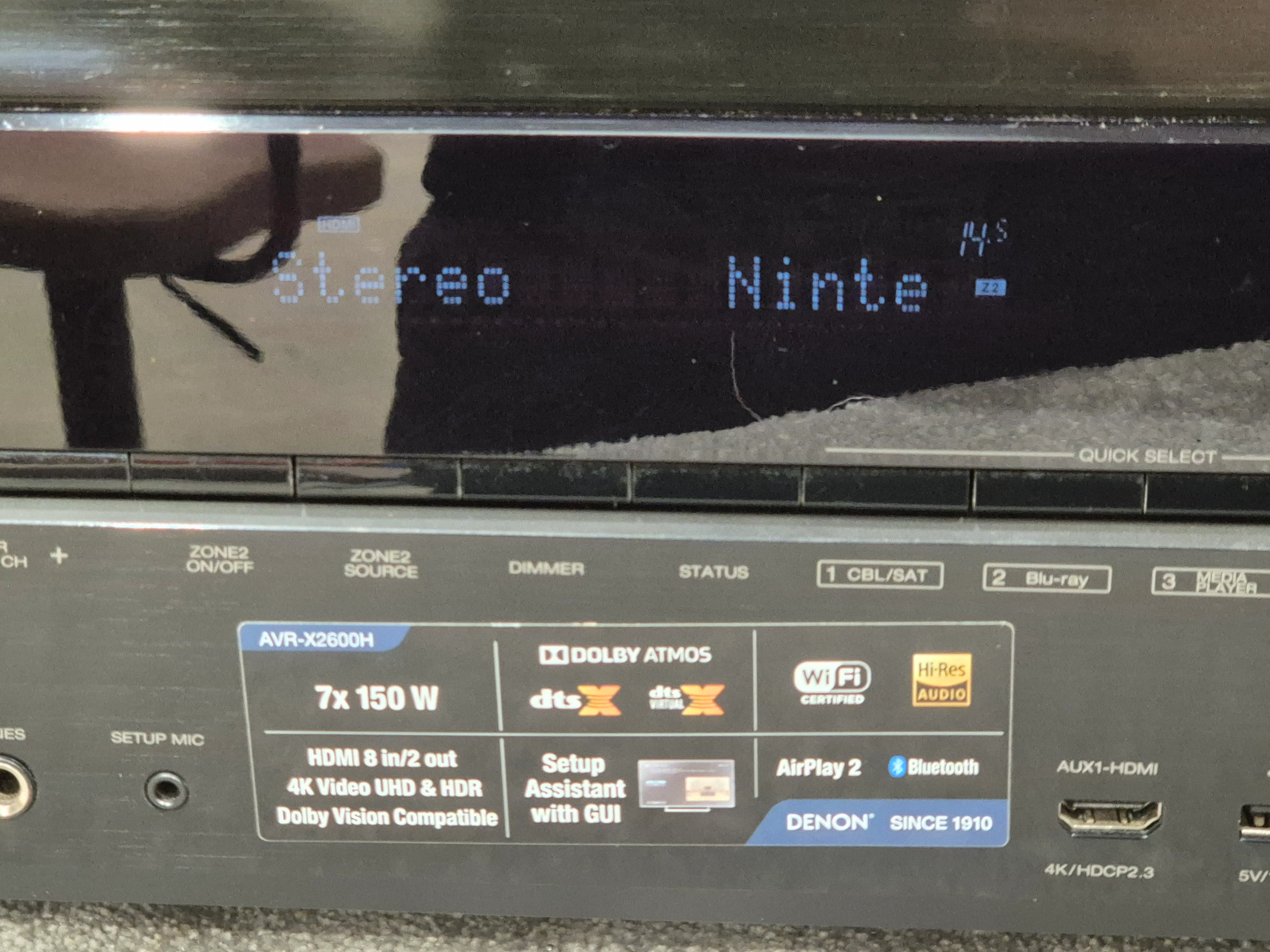 Denon AVR-X2600H - 7.2 Channel AV Receiver/Amplification - Image 8