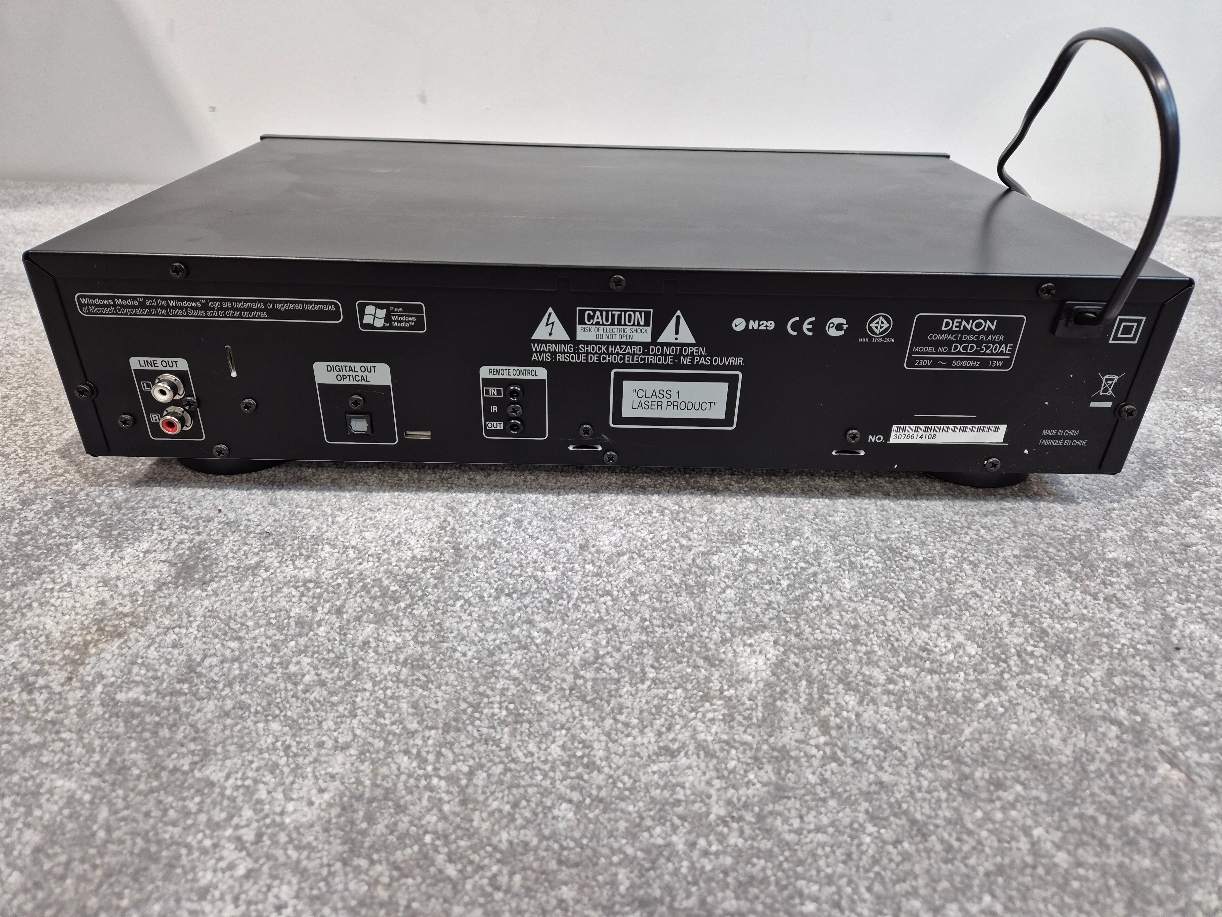 Denon DCD-520AE - CD Player with Remote Control and Manual - Image 7