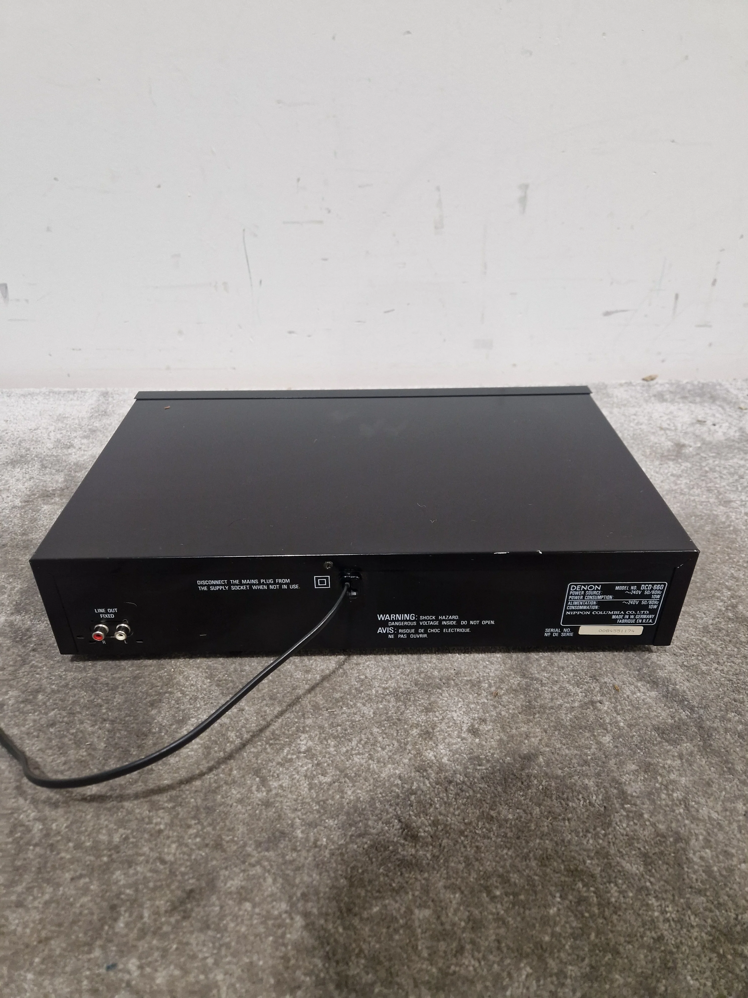 Denon DCD-660 CD Player - Black - Japan Made - Excellent - Image 11