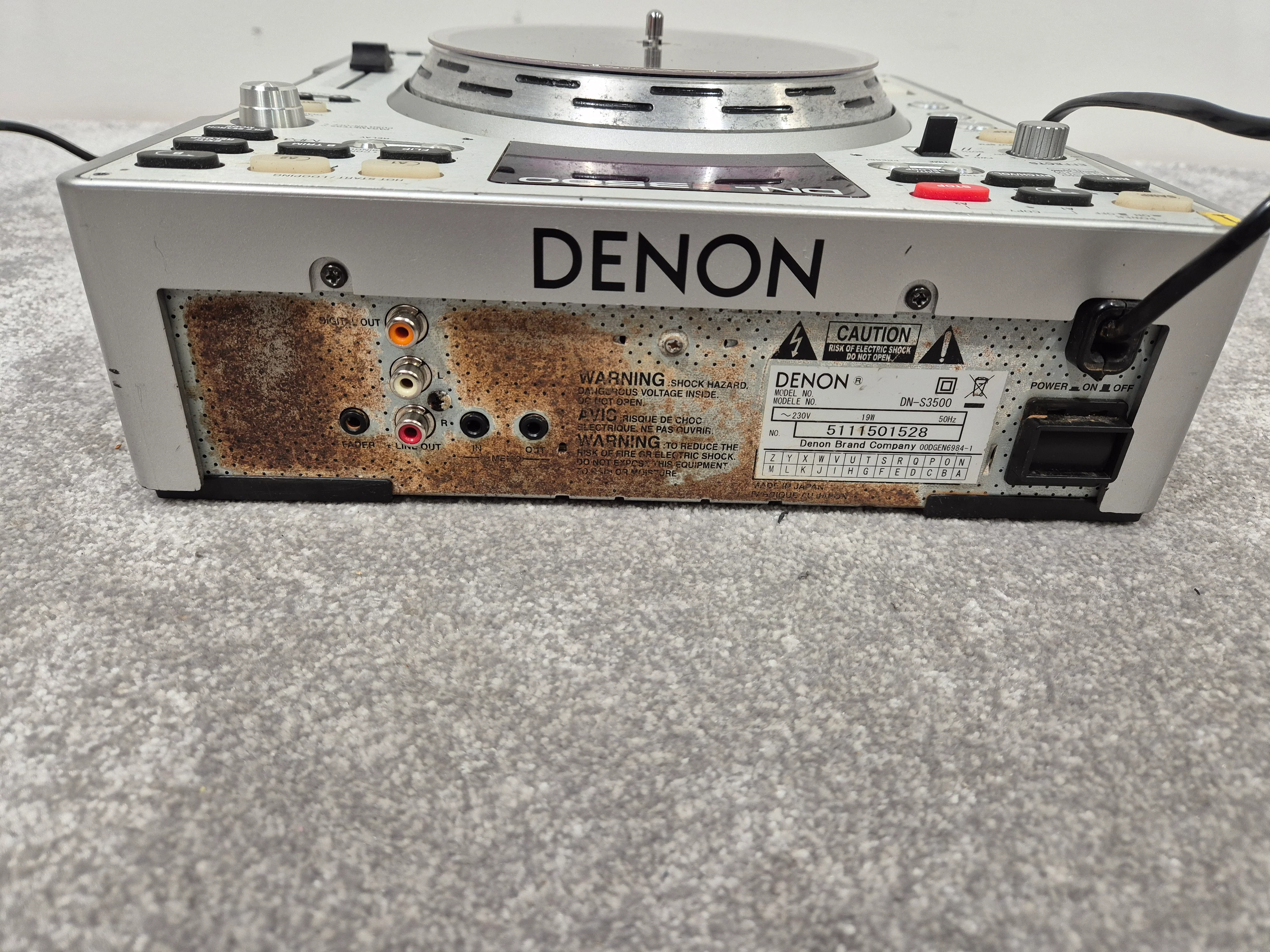 Denon DN-S3500 - Tabletop CD/MP3 Player (Spares or Repairs) - Image 11