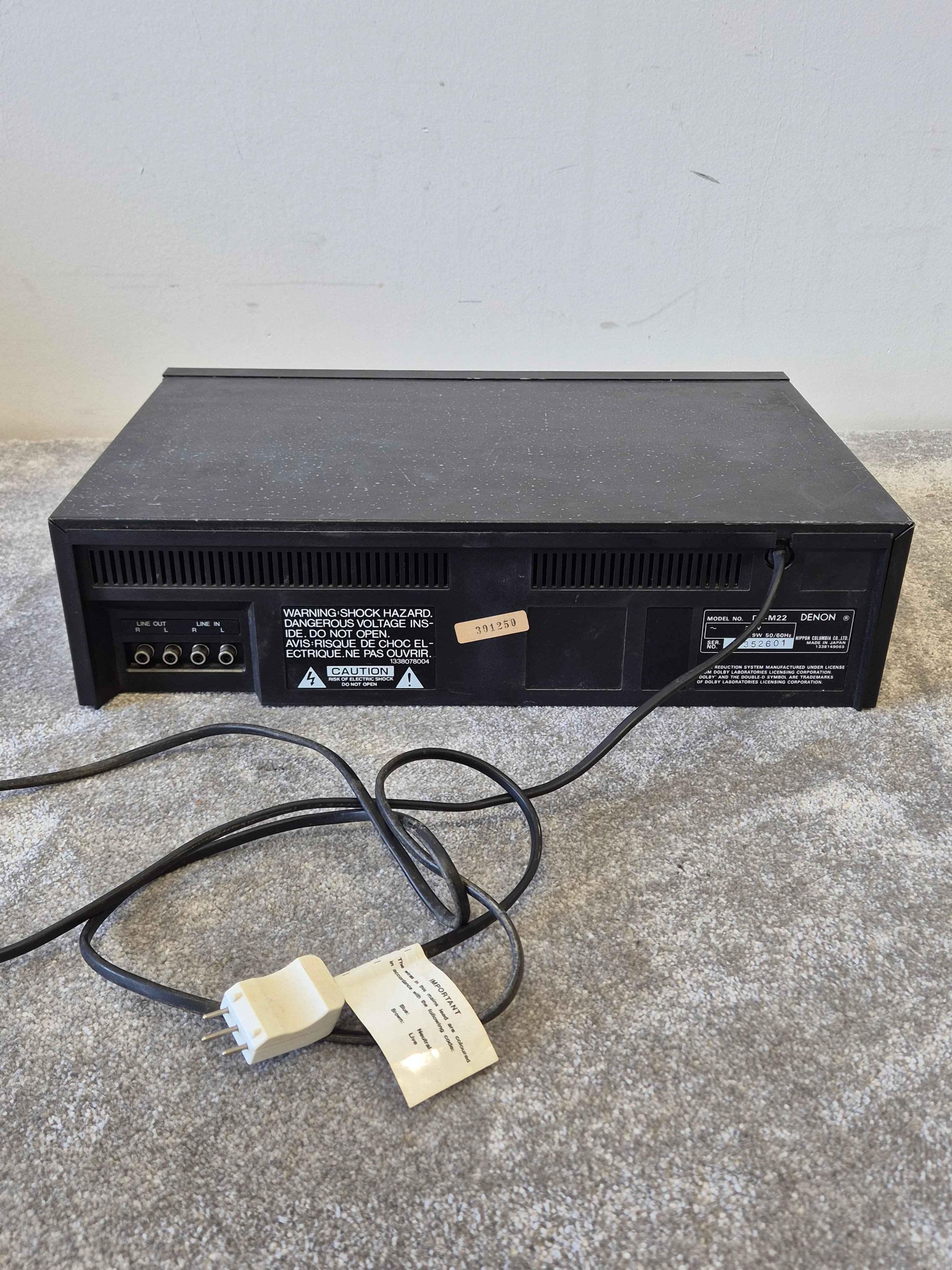 Denon DR-M22 - Stereo Cassette Tape Deck - Vintage Audio - Fair - Image 10