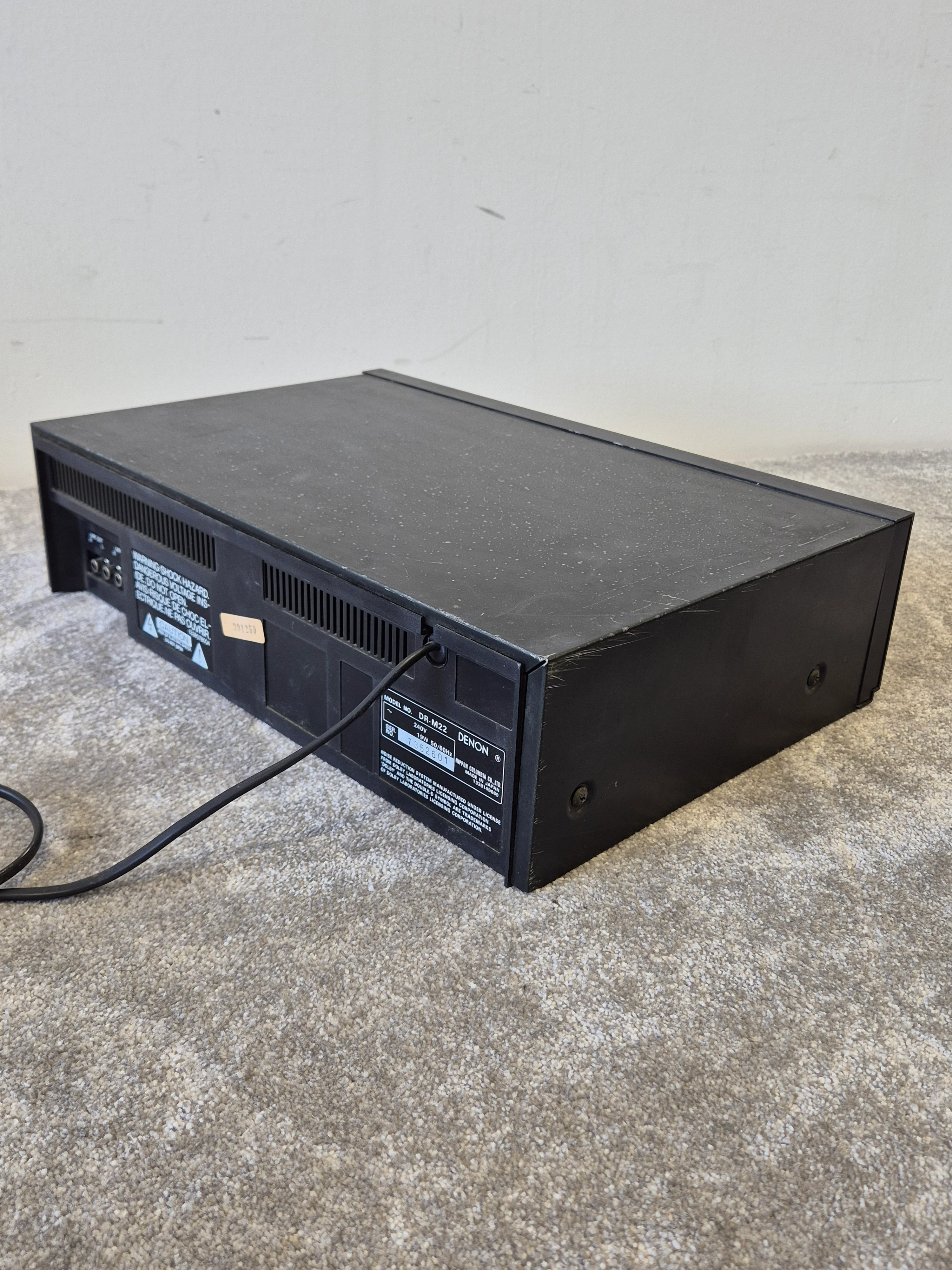 Denon DR-M22 - Stereo Cassette Tape Deck - Vintage Audio - Fair - Image 12