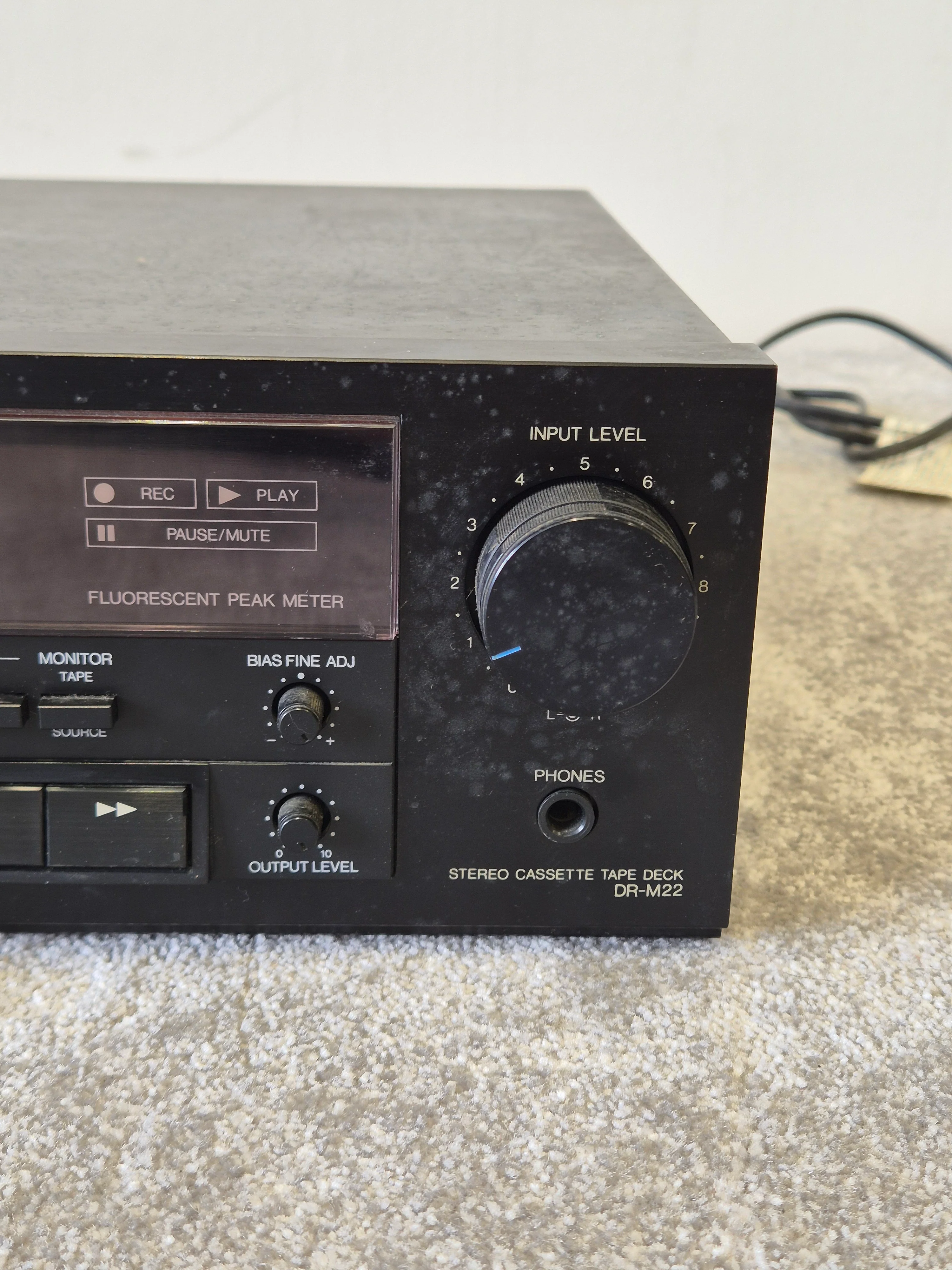 Denon DR-M22 - Stereo Cassette Tape Deck - Vintage Audio - Fair - Image 4