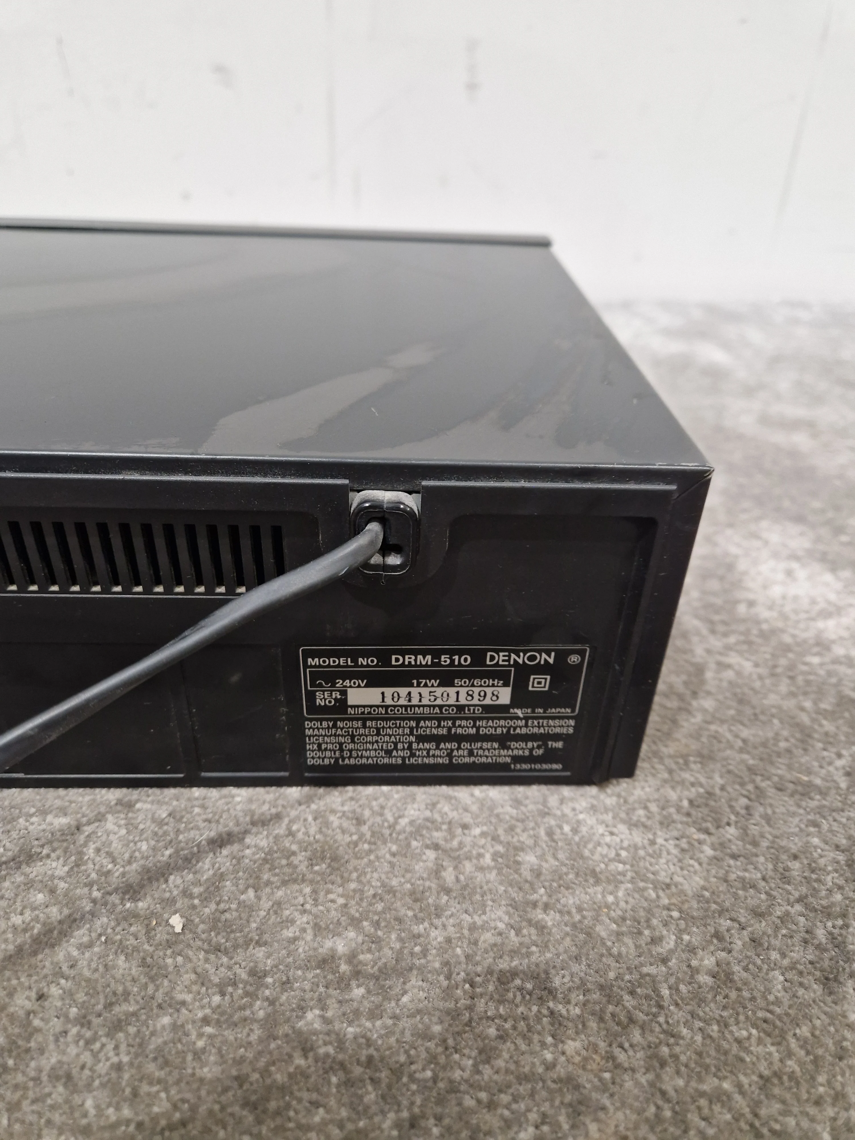 Denon DRM-510 - Cassette Deck Recorder - Very Good w/ Power Supply - Image 12