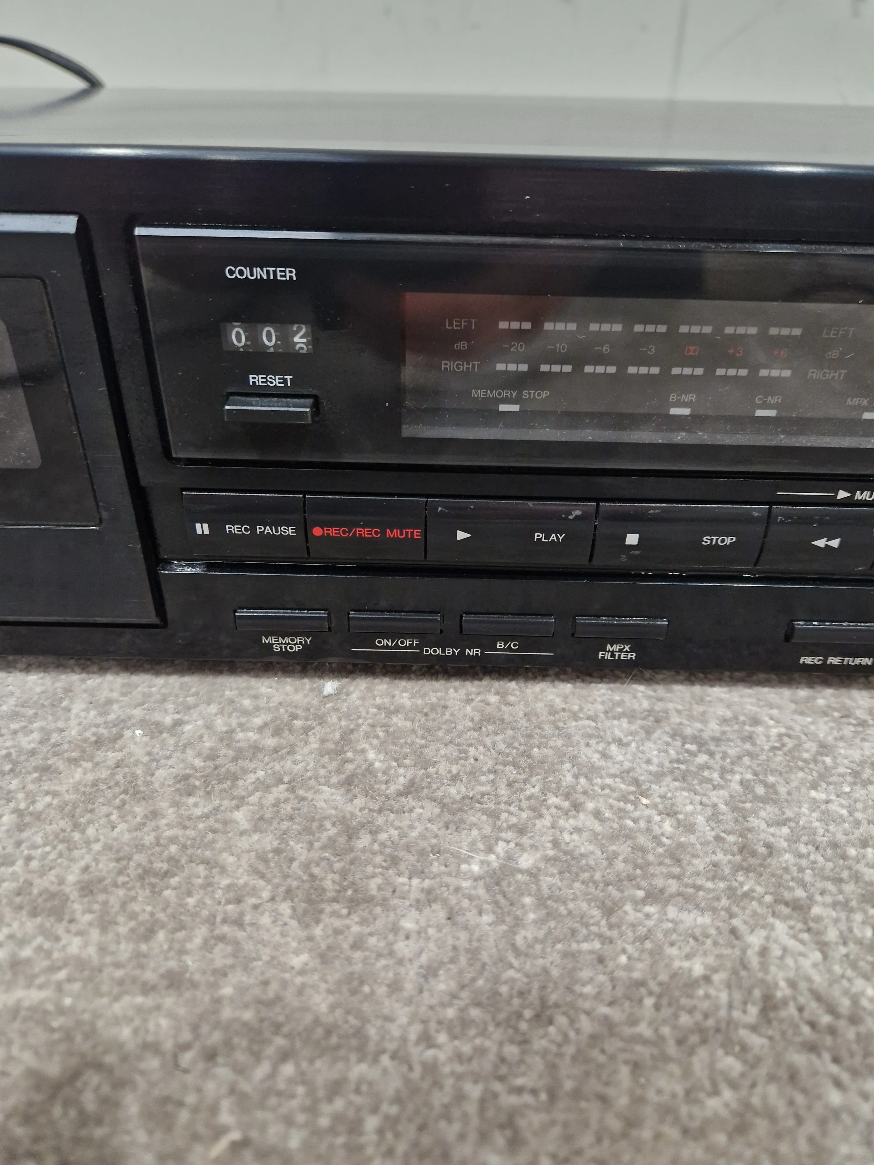 Denon DRM-510 - Cassette Deck Recorder - Very Good w/ Power Supply - Image 4