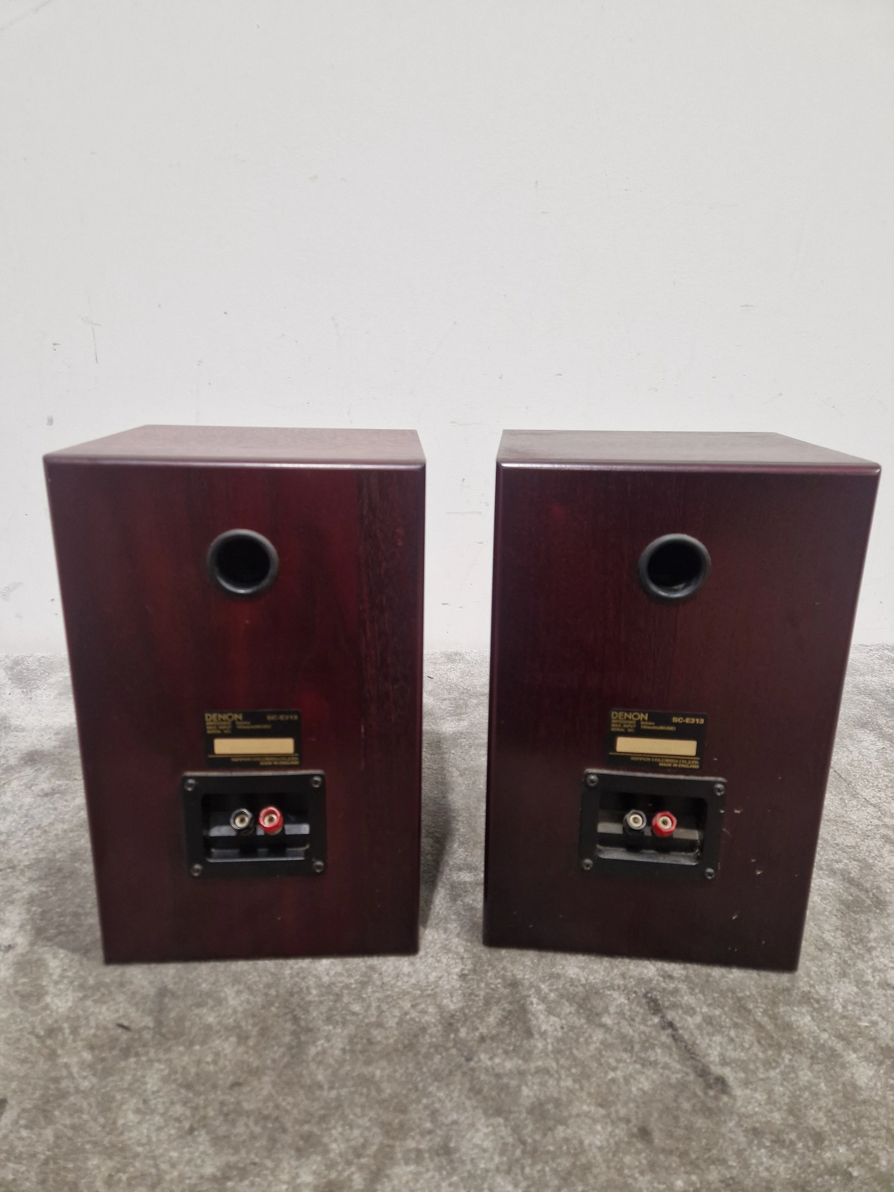 Denon E313 - Speakers - Pair - Red Wood - Good - Image 12