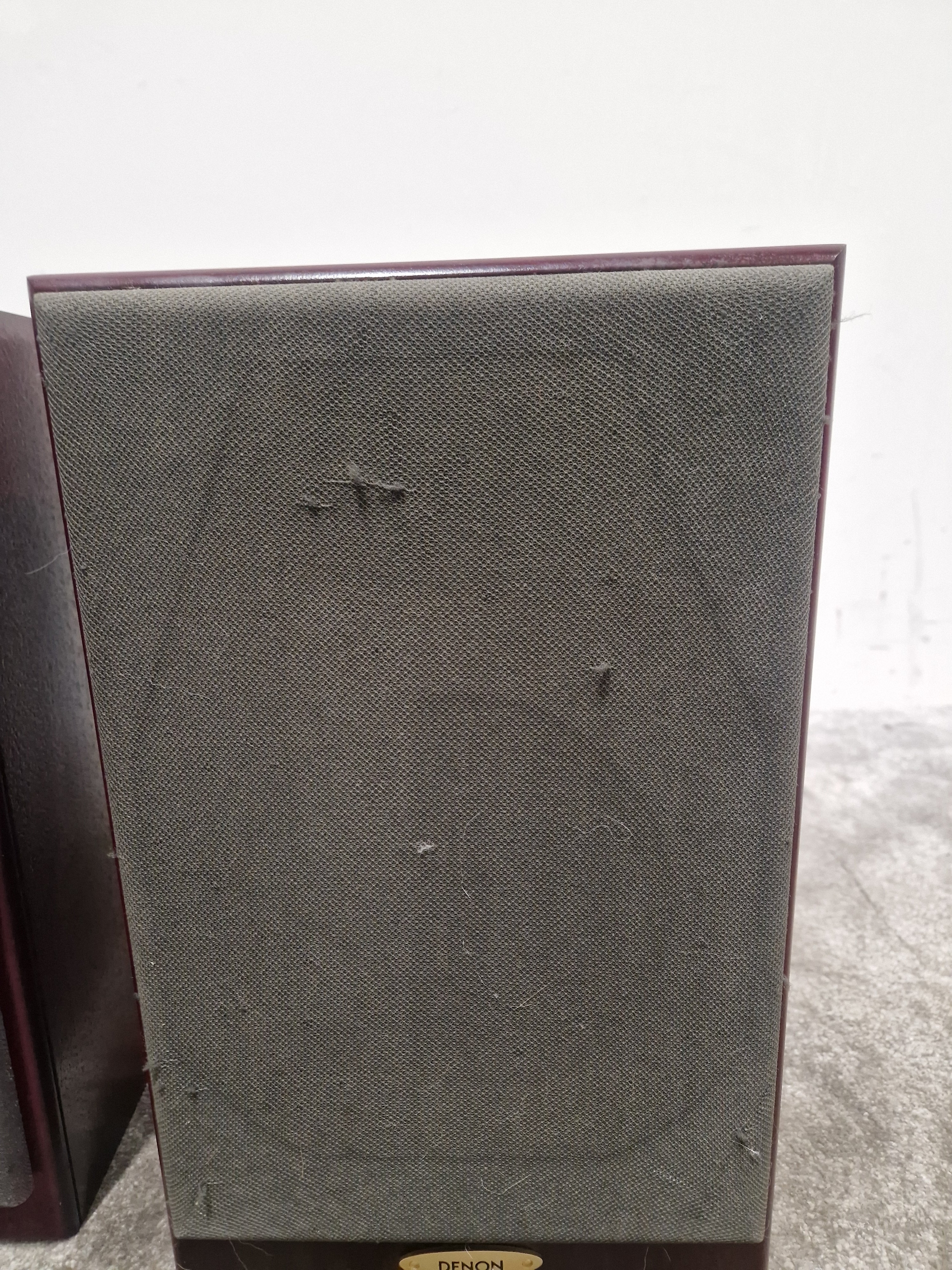 Denon E313 - Speakers - Pair - Red Wood - Good - Image 2
