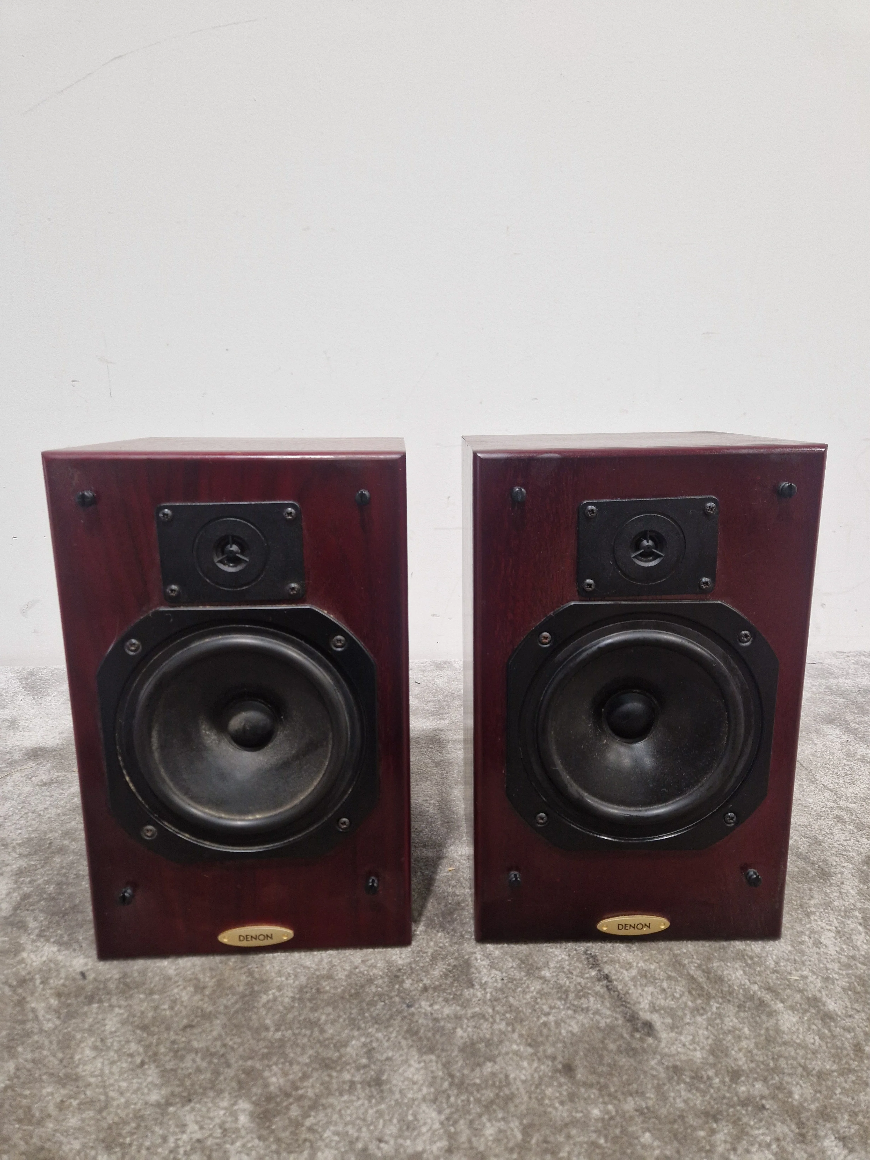 Denon E313 - Speakers - Pair - Red Wood - Good - Image 4