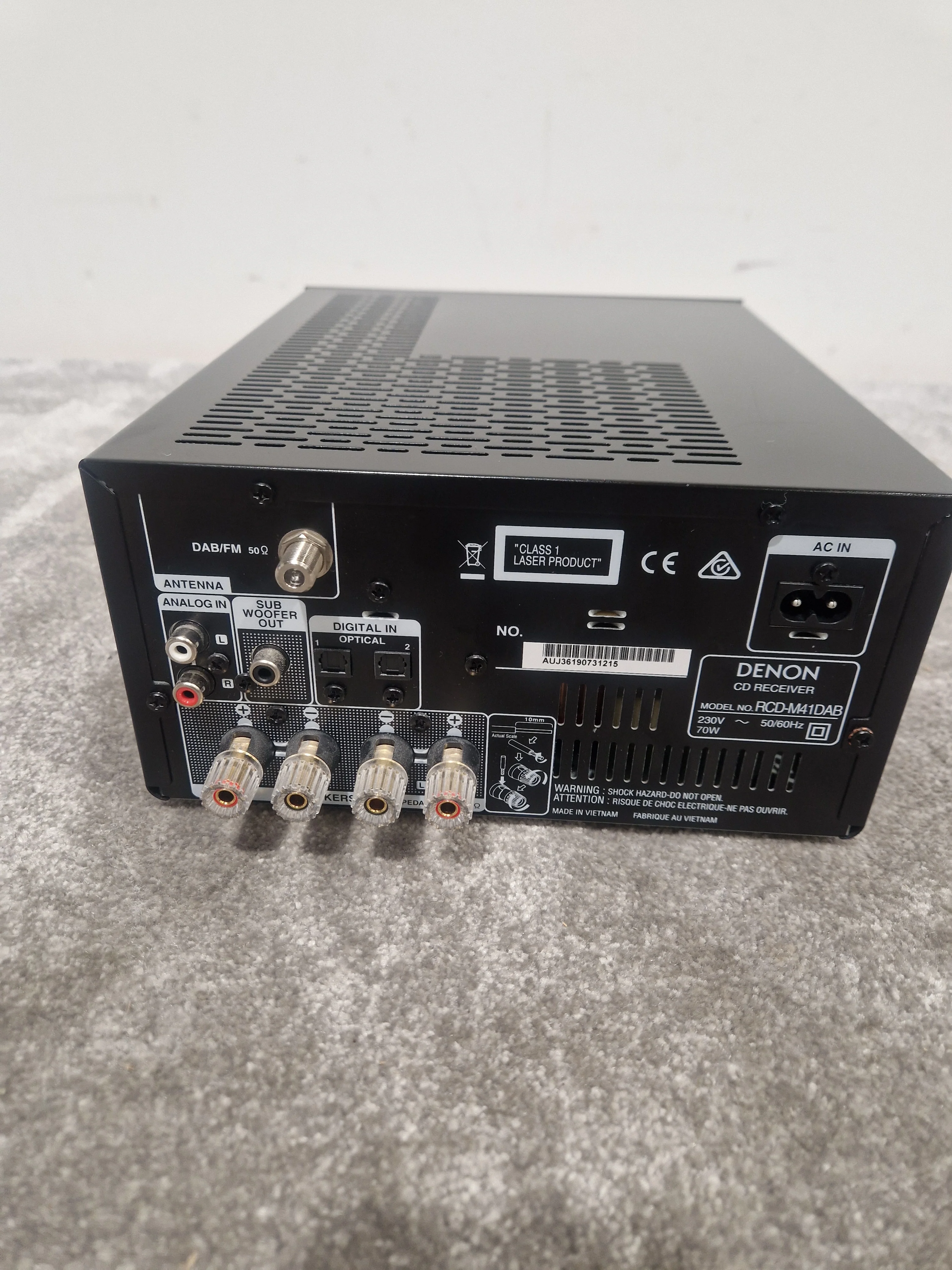 Denon RCD-M41 DAB Hi-Fi System - CD Player, DAB Radio - Excellent w/ Power Supply & remote - Image 5