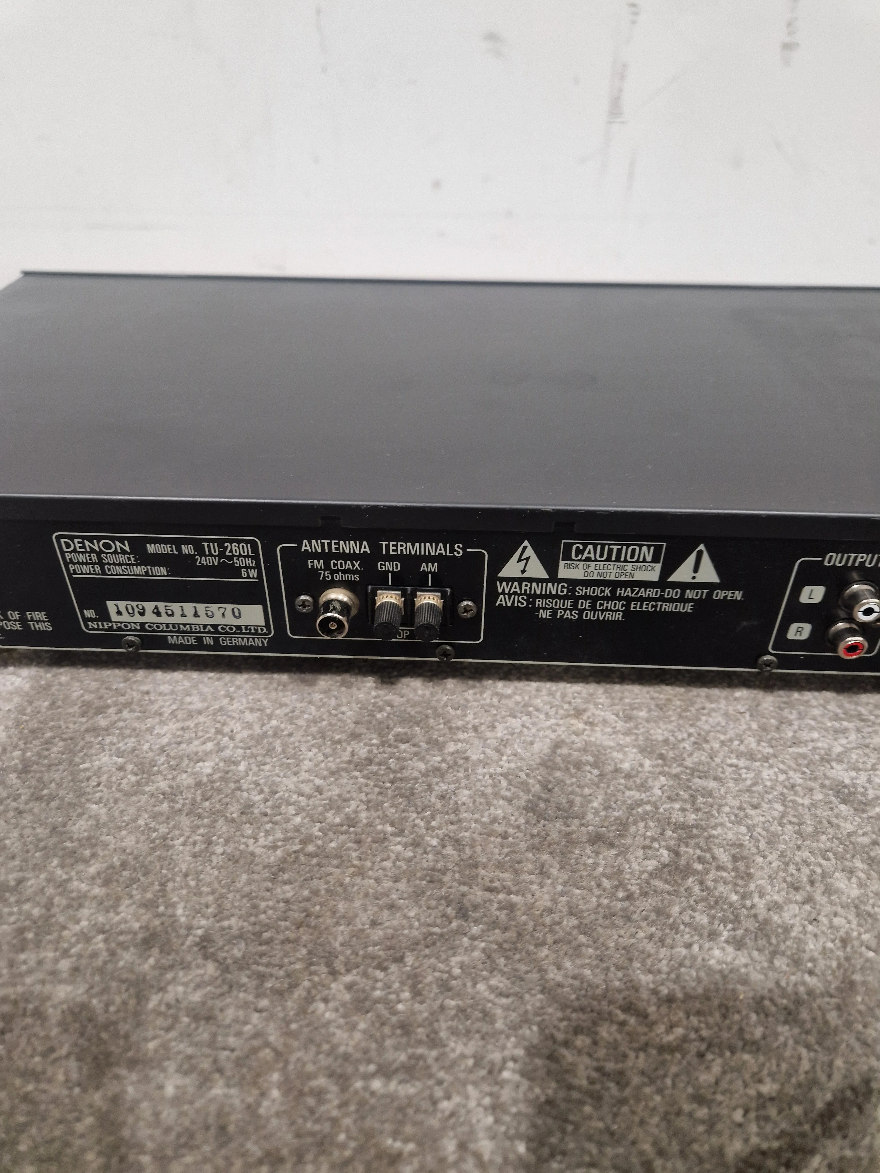 Denon TU-260L - High-Fidelity AM/FM Tuner - Excellent w/ Original Box - Image 11