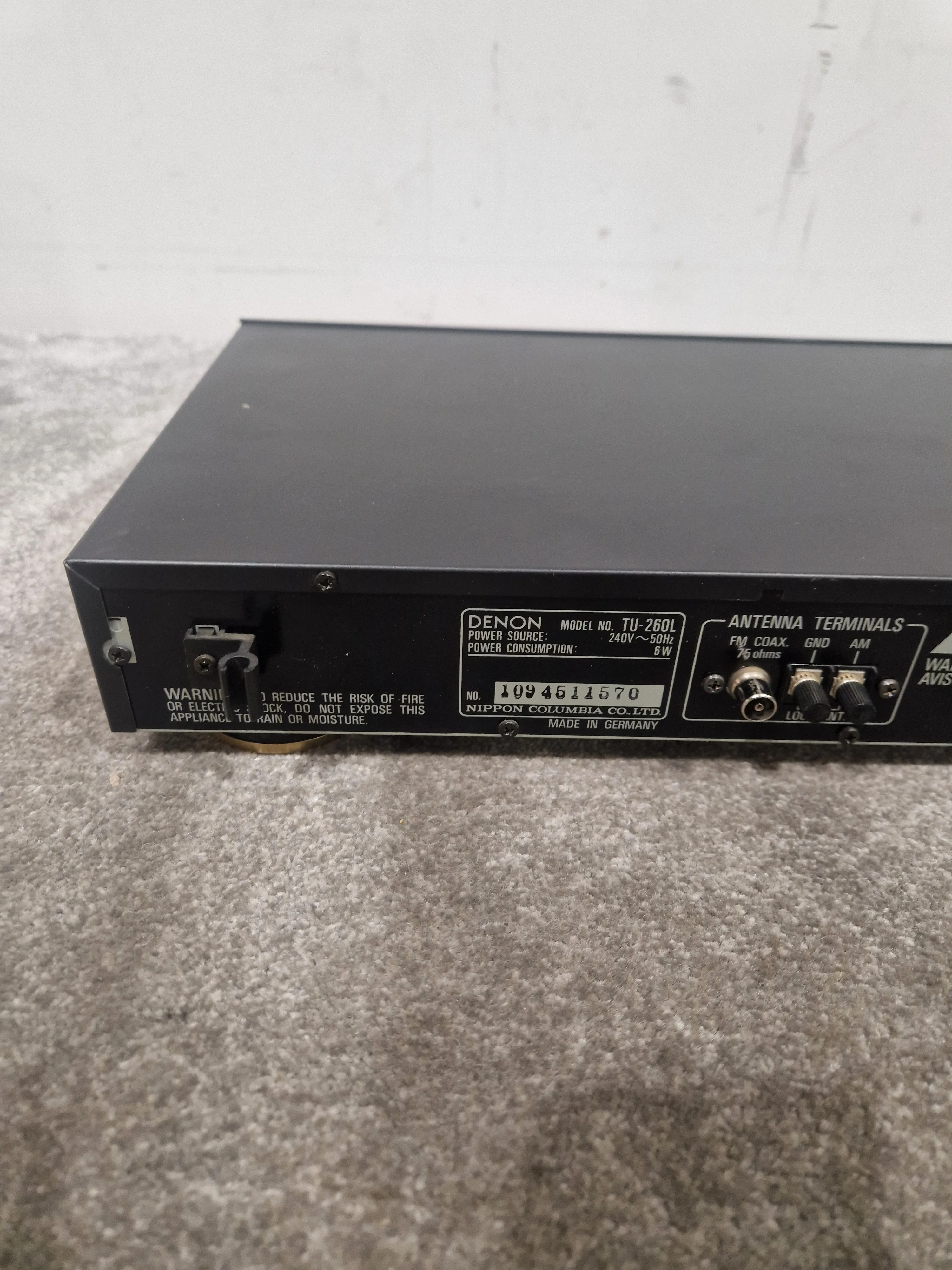 Denon TU-260L - High-Fidelity AM/FM Tuner - Excellent w/ Original Box - Image 12
