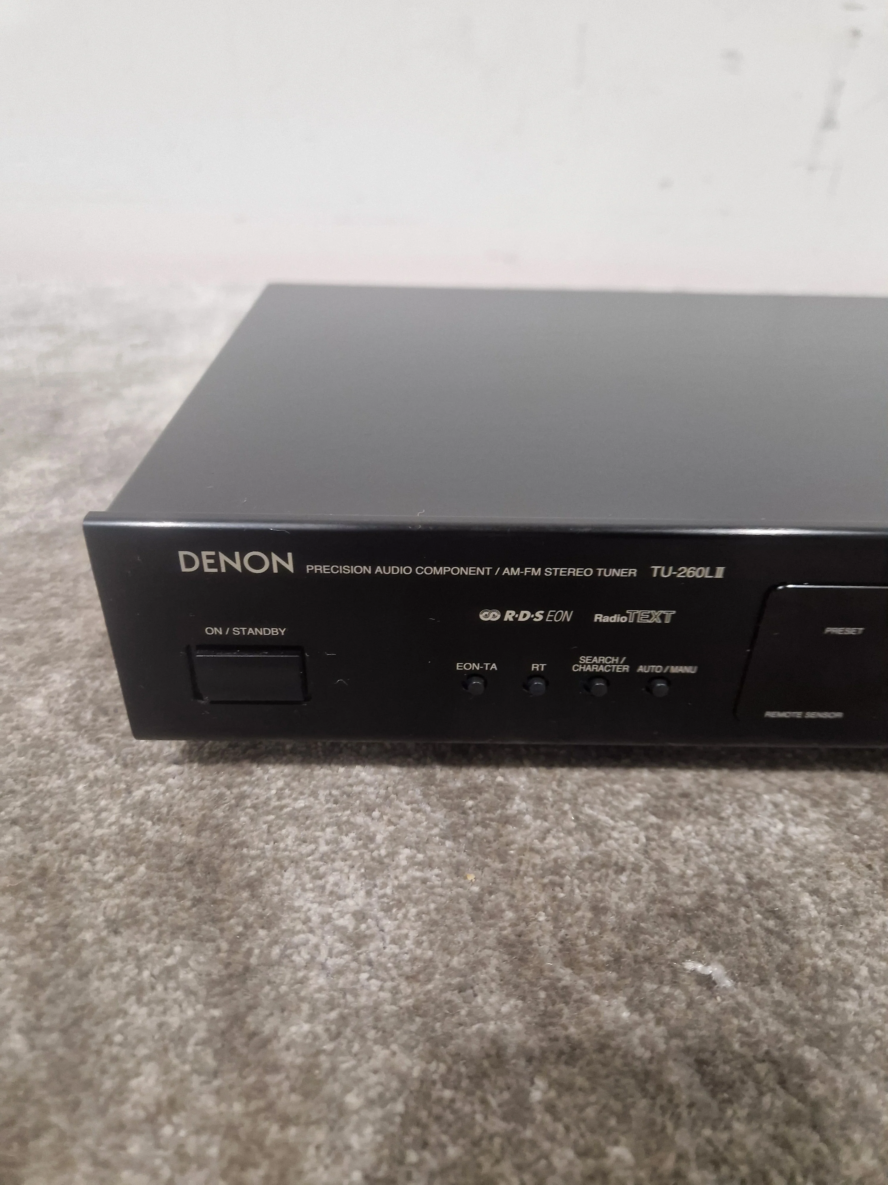 Denon TU-260L II - AM/FM Stereo Tuner - Black- Good - Image 3